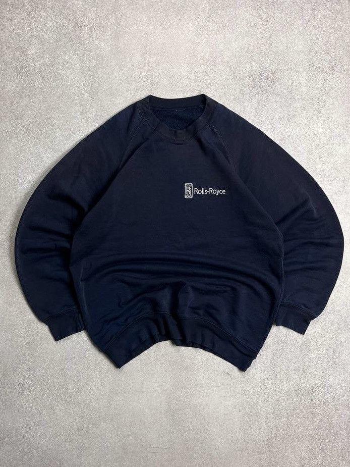 Vintage Vintage Rolls-Royce Embroidery Boxy Sweatshirt L Size US L / EU 52-54 / 3 - 2 Thumbnail