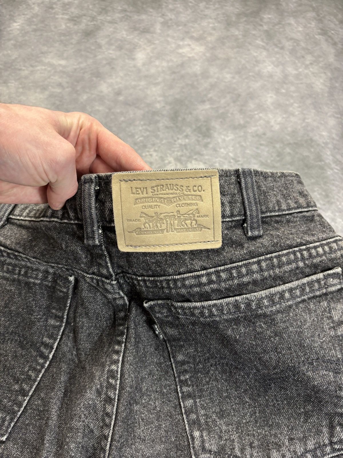 Levi's × Vintage 1980s Levi’s Jeans 80s Vintage Acid Wash Stone Black Tab Size US 31 - 3 Thumbnail