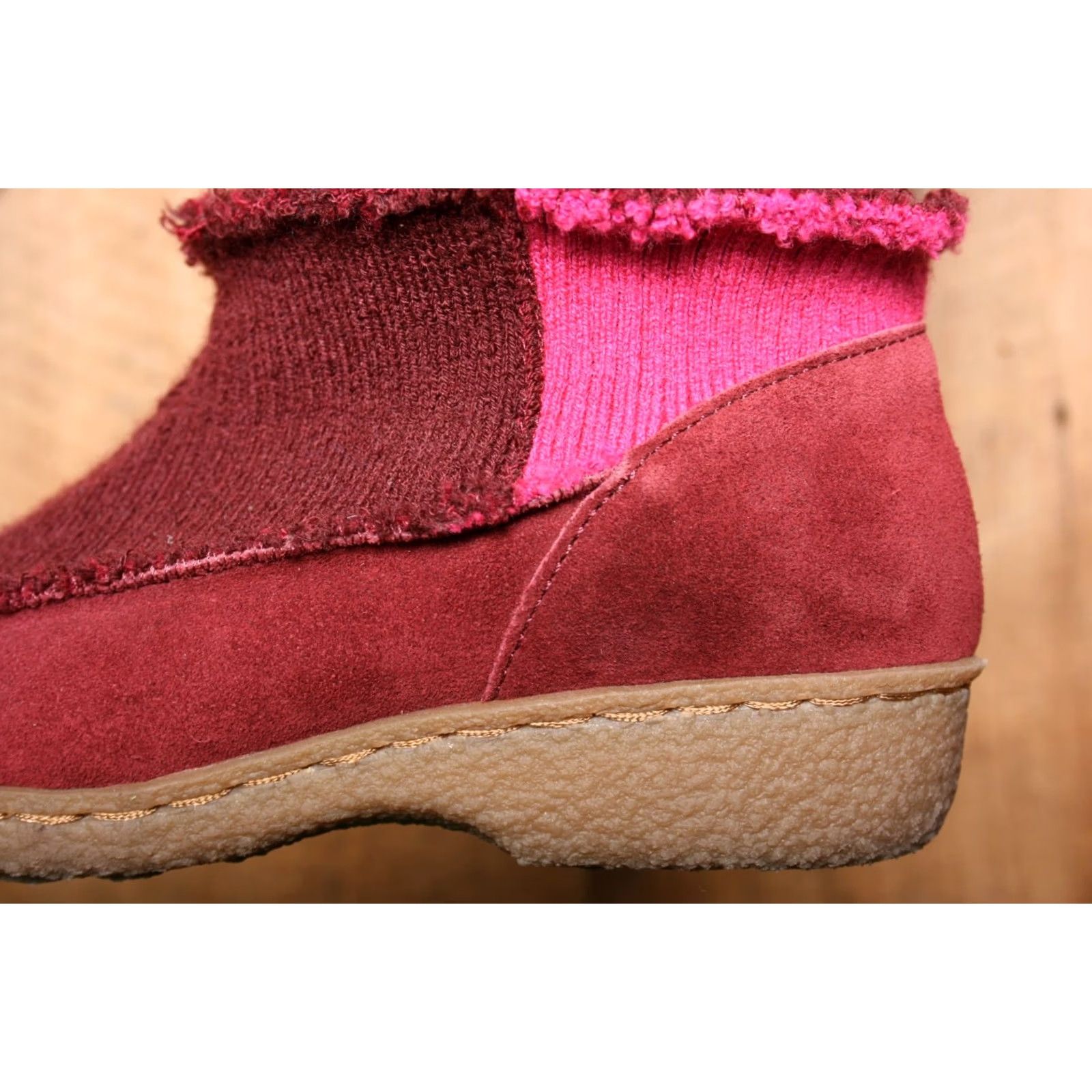 Sam Edelman VINTAGE SAM EDELMAN Suede & Sweater Knit Faux Fur Lined 13.5" Tall Mukluk Boots Sz. 8 Size M / US 6-8 / IT 42-44 - 6 Thumbnail