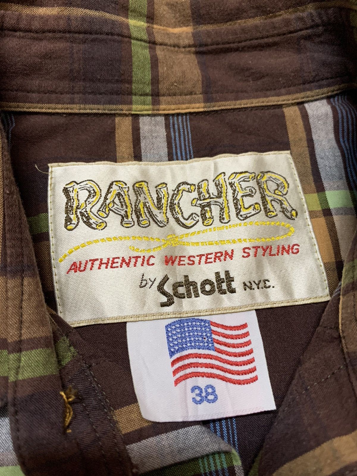 Schott Vintage SCHOTT Rancher Wear Shirt Western Size US S / EU 44-46 / 1 - 3 Thumbnail