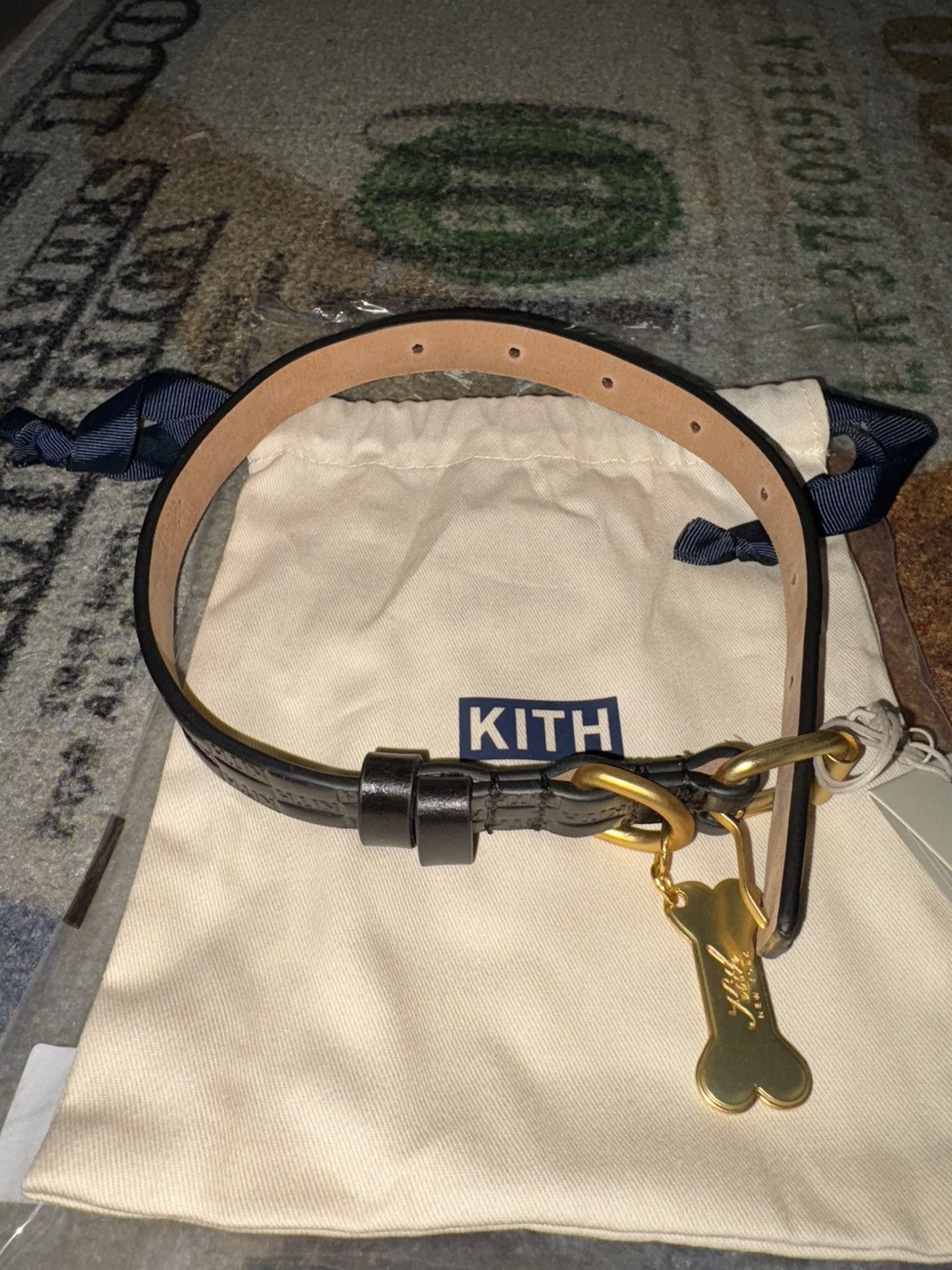 Kith Kith Monogram Leather Collar (SMALL) Size ONE SIZE - 2 Thumbnail
