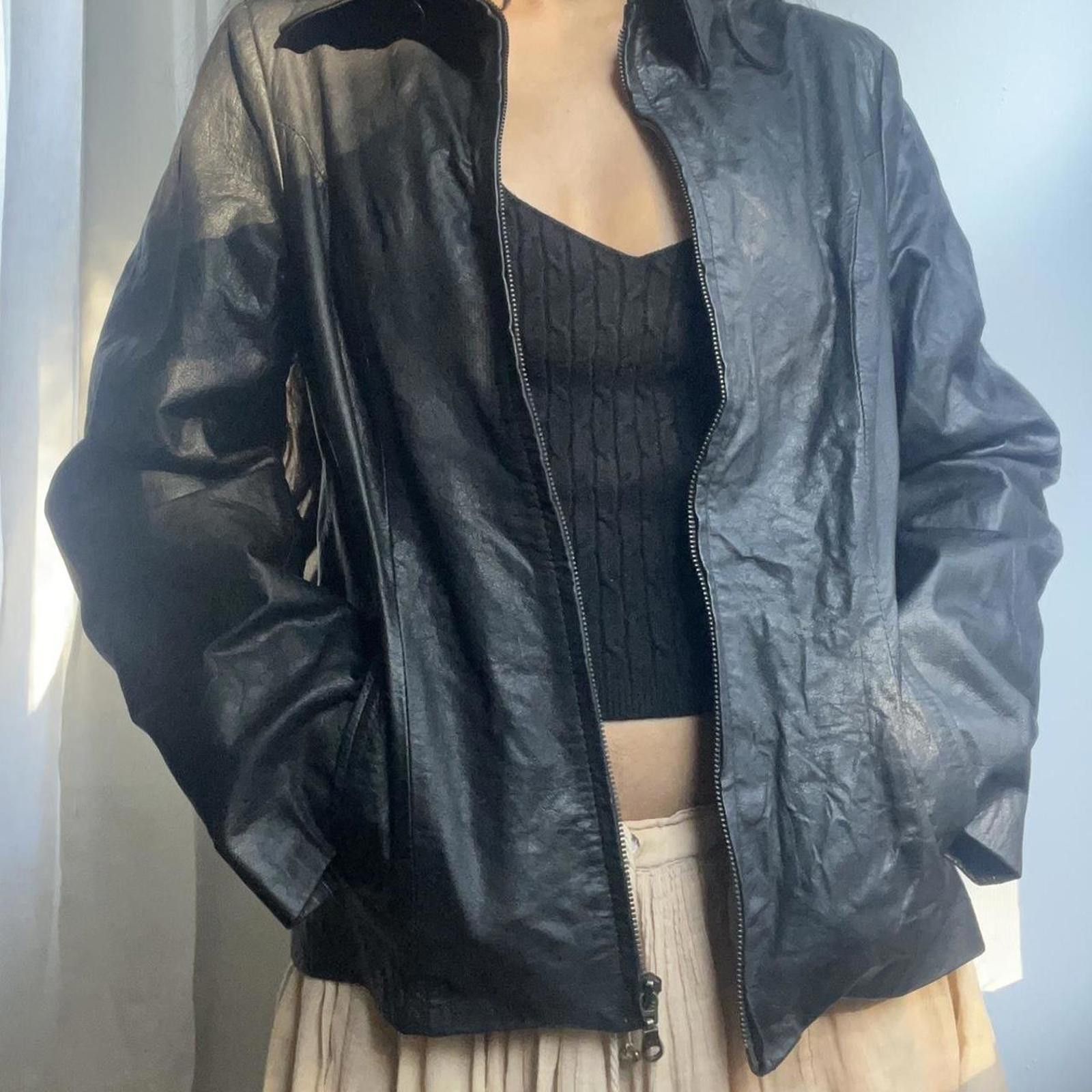 Globe-Trotter Black leather jacket with two pockets Size M / US 6-8 / IT 42-44 - 8 Thumbnail