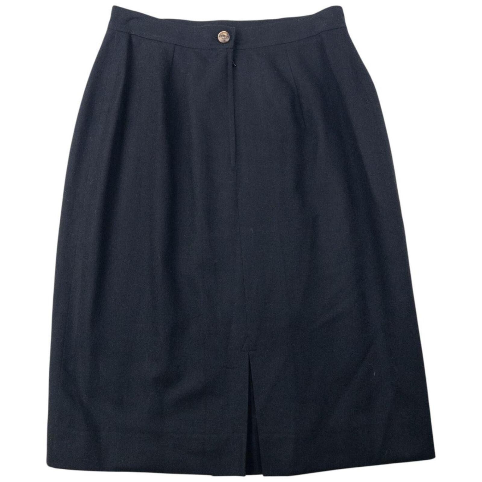 Gucci Vintage 80s Gucci Wool Skirt Womens Size W26 Size 26" / US 2 / IT 38 - 1 Thumbnail