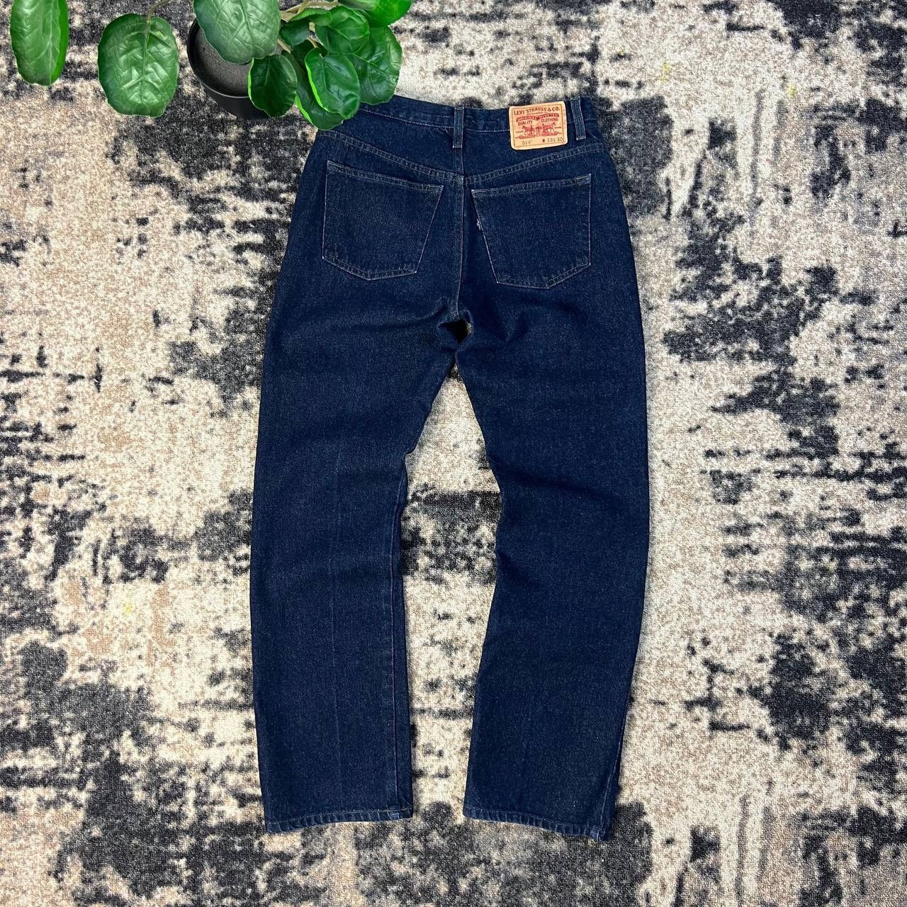 Levi's 514 Levis Vintage Y2K Navy Blue Denim Jeans Streetwear Style Size US 33 - 1 Thumbnail