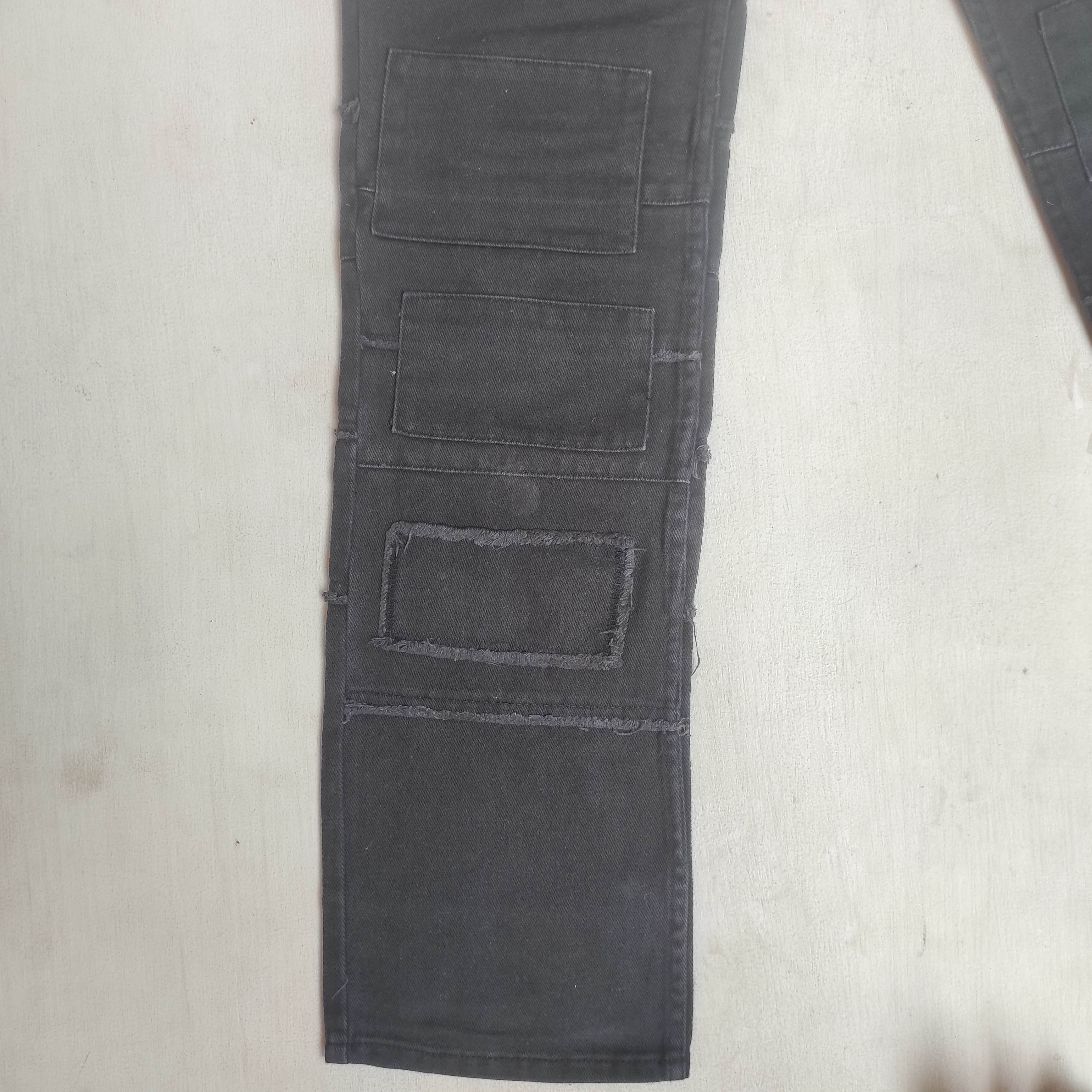 Hysteric Glamour Vintage World Wide Love Patchwork Hagi Denim Jeans Size US 30 / EU 46 - 5 Thumbnail