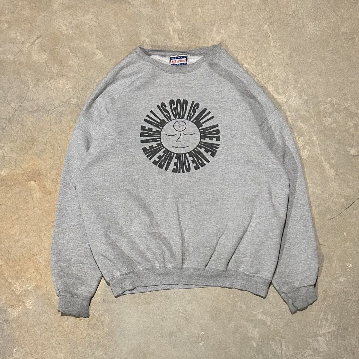 Unsound Rags × Vintage Crazy Vintage Y2K “God Is All” Jesus Crewneck Essential Size US L / EU 52-54 / 3 - 1 Thumbnail