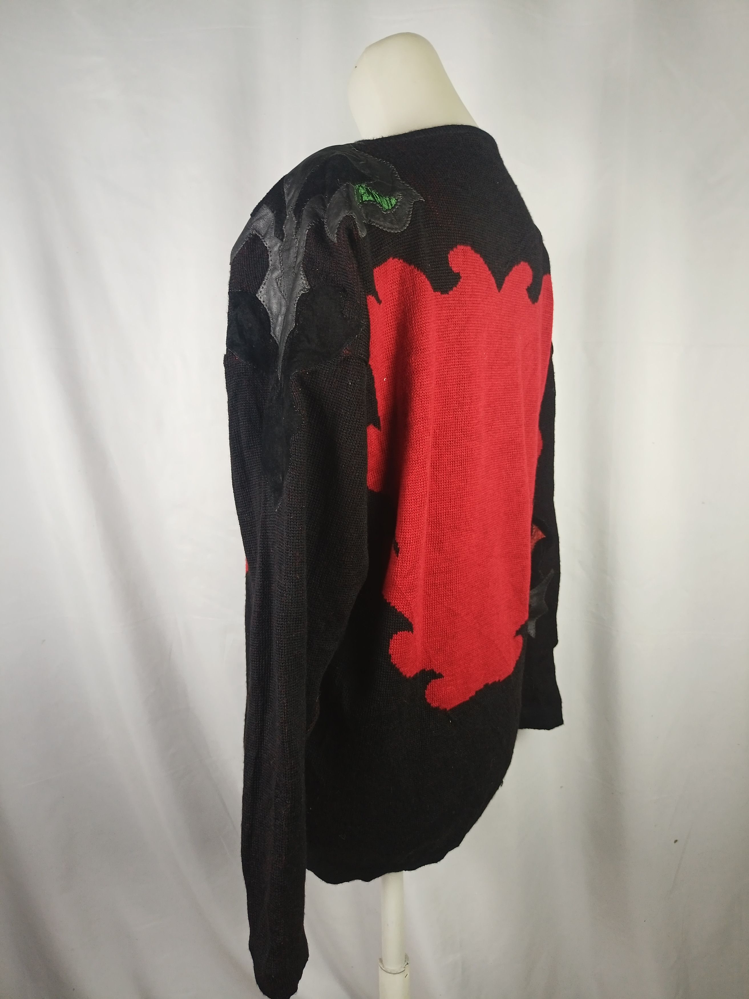 Japanese Brand Crazy Vintage Place Vendome leather Knit Crewneck Sweater Size M / US 6-8 / IT 42-44 - 19 Thumbnail