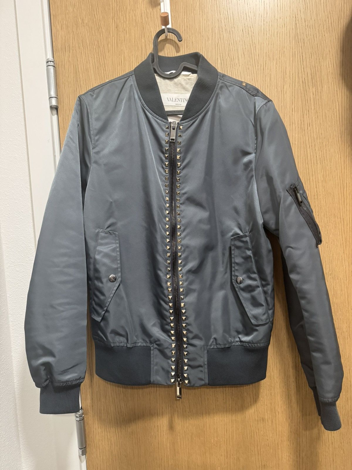 VALENTINO ROCKSTUD UNTITLED BOMBER JACKET