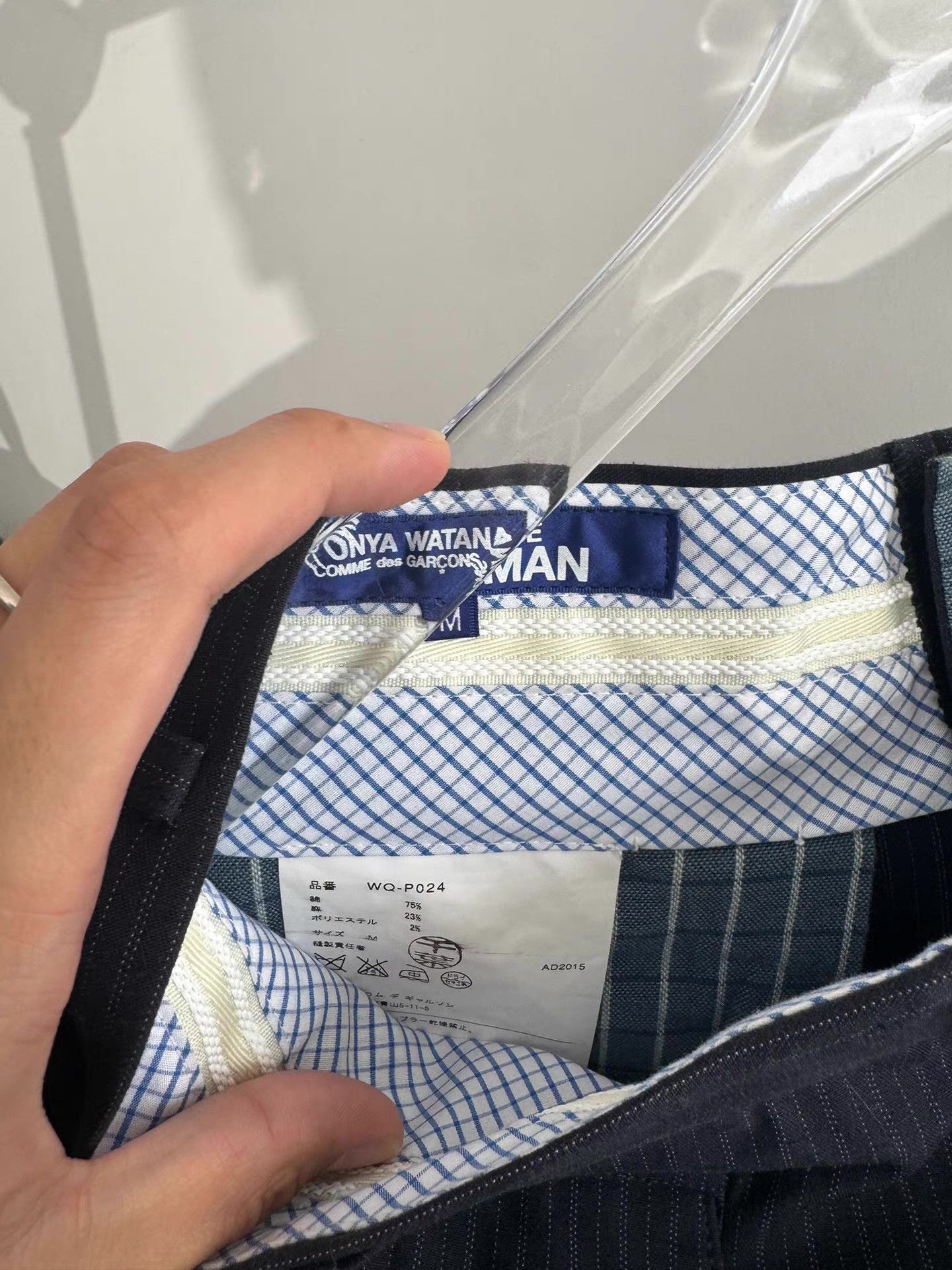 Junya Watanabe Junya Watanabe Striped Suit Shorts Q17 Size US 34 / EU 50 - 2 Thumbnail