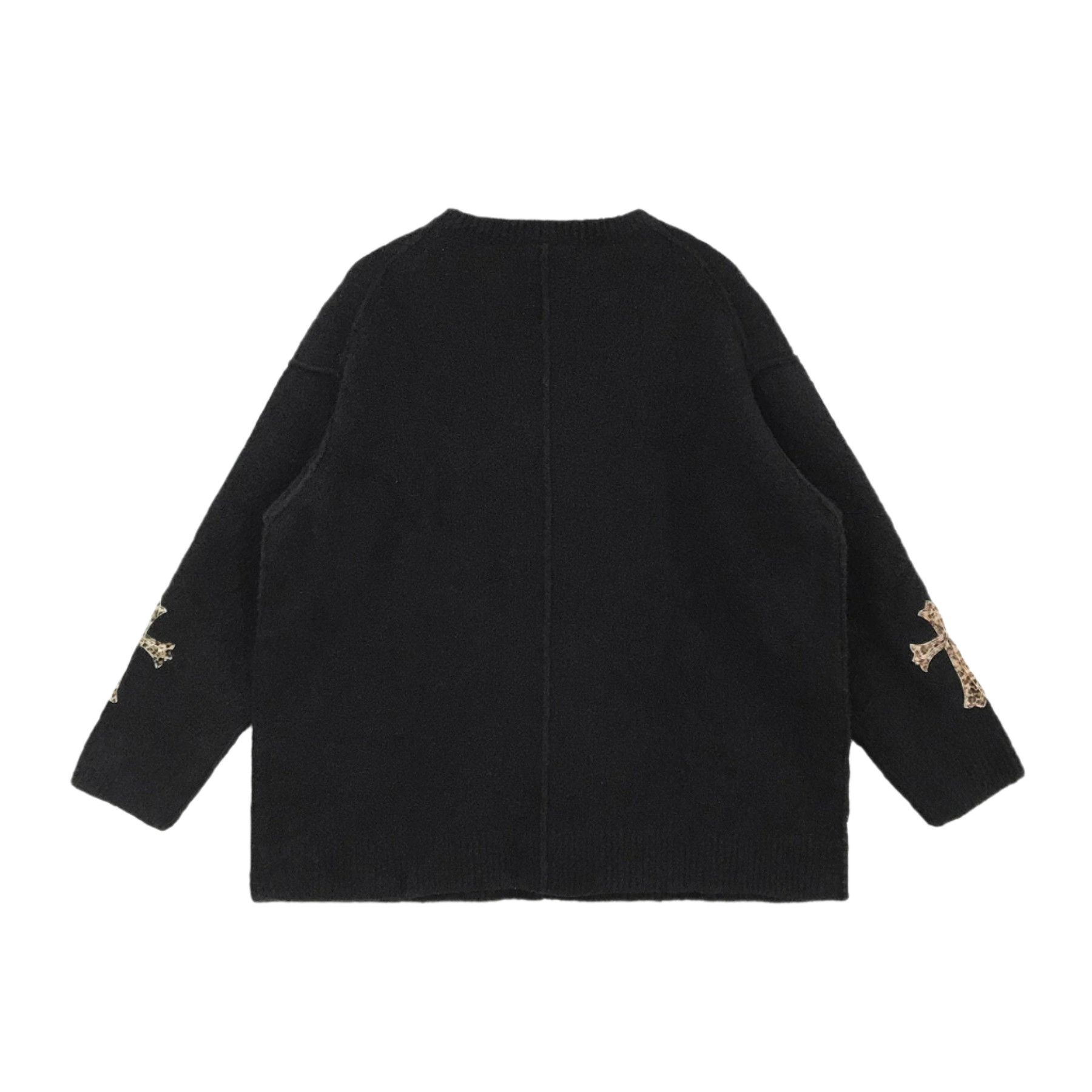 Chrome Hearts Chrome Hearts Leopard Pattern Cross Patch Cashmere Sweater Size XS / US 0-2 / IT 36-38 - 2 Thumbnail