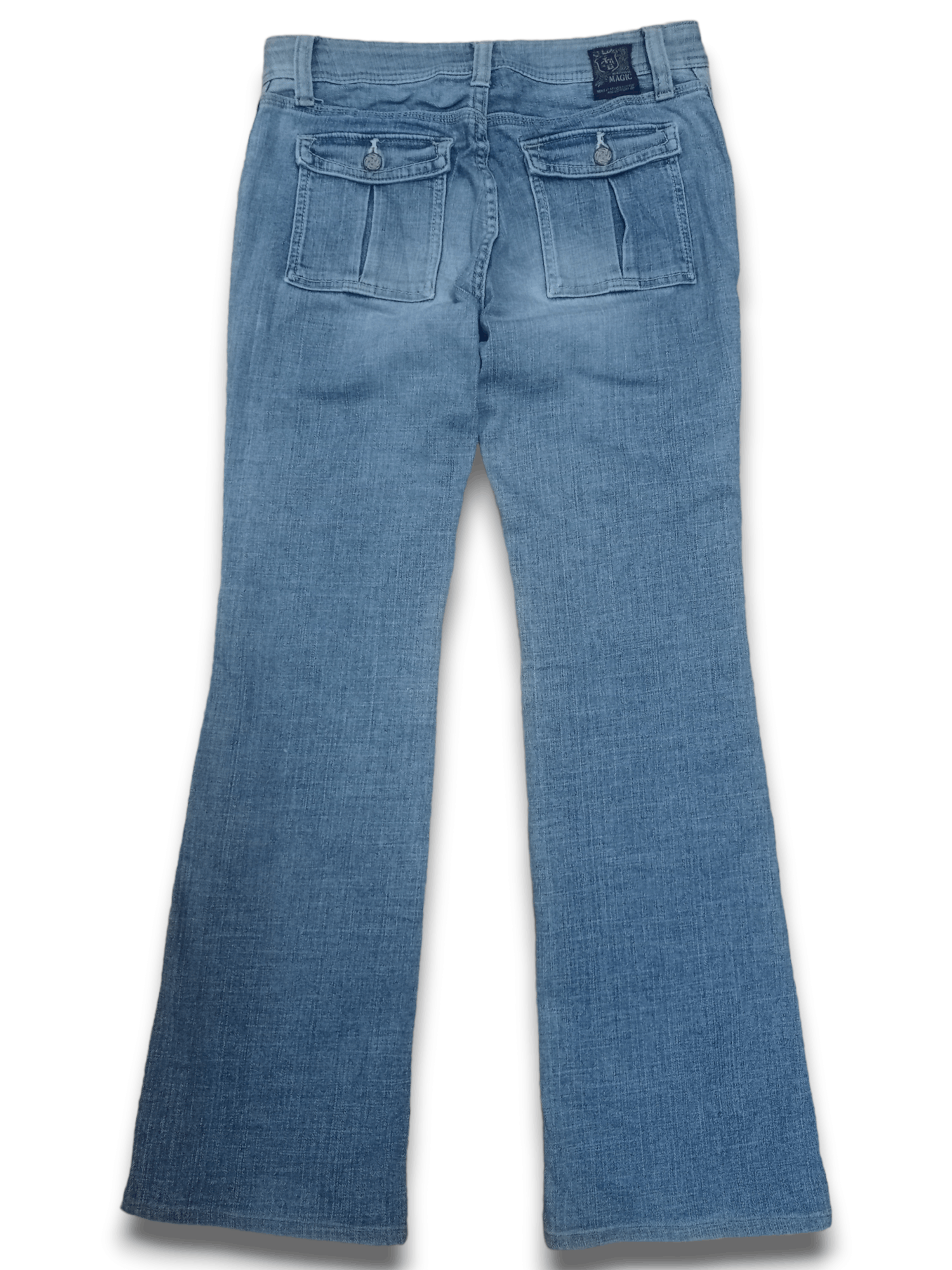 Japanese Brand Vintage Japanese Brand Flare Denim Bush Pants Size US 30 / EU 46 - 14 Thumbnail