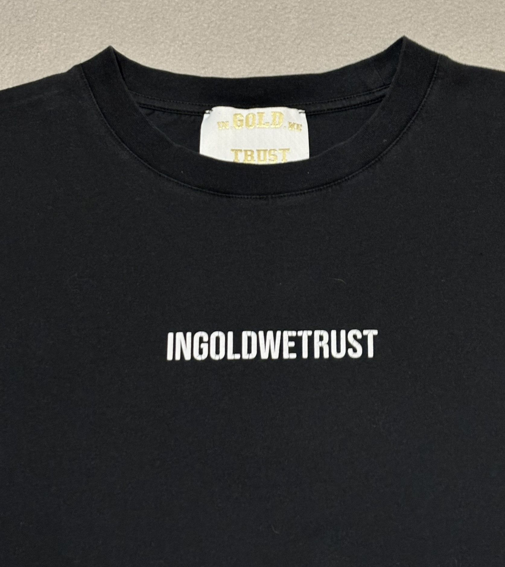 IN GOLD WE TRUST PARIS In Gold We Trust Black T-Shirt size M Size US M / EU 48-50 / 2 - 7 Thumbnail