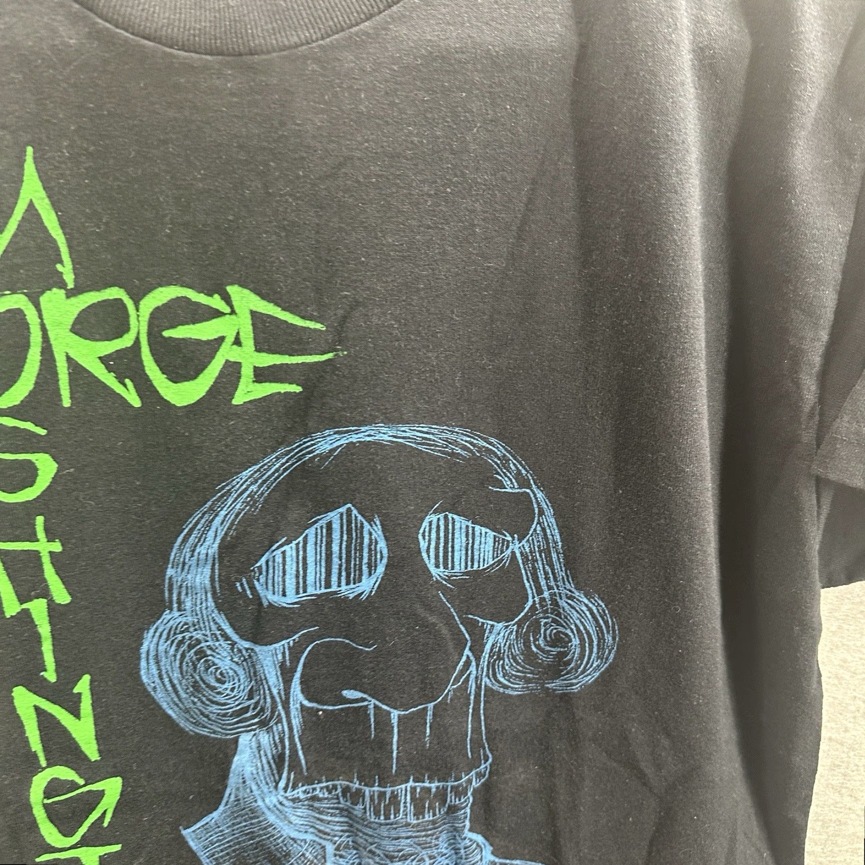 Fruit Of The Loom VINTAGE George Moshington Shirt Mens M Black 90s Punk Grunge Band Tee Phx Unruh Size US M / EU 48-50 / 2 - 4 Thumbnail