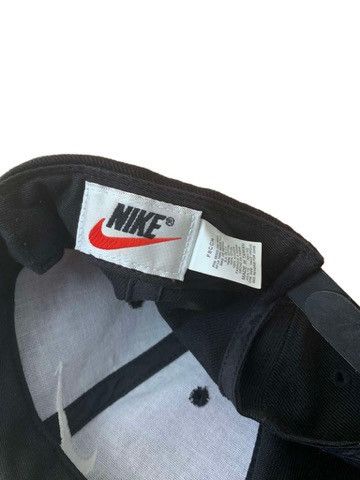 Nike × Vintage Vintage 90s Nike Embroidered Swoosh Snapback Hat Black Size ONE SIZE - 4 Thumbnail