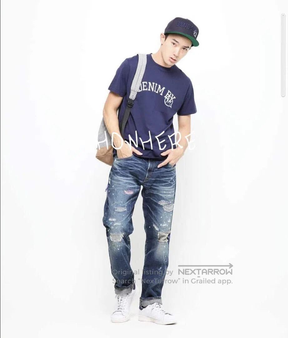 denim by vanquish & fragment electric pants.