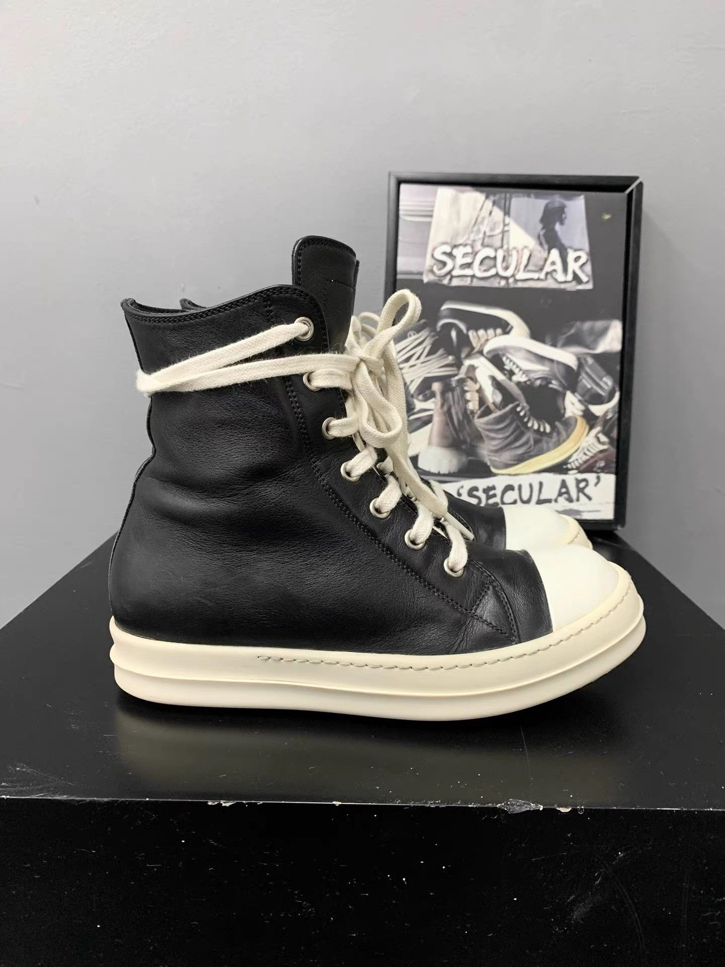 Rick Owens Rick Owens Mainline Leather High-Top Big Converse K34 Size US 6 / IT 36 - 1 Thumbnail