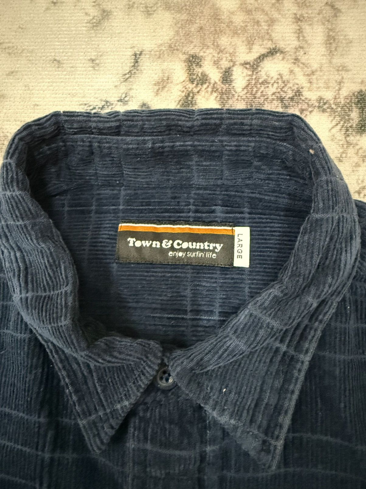 Japanese Brand TOWN & COUNTRY ENJOY SURFIN LIFE CUDROY BUTTON UP SHIRT Size US L / EU 52-54 / 3 - 5 Thumbnail