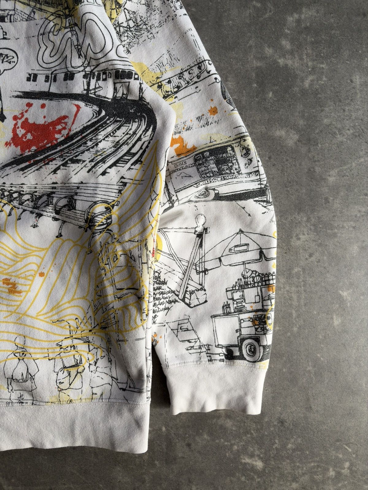Ecko Unltd. Ecko Unltd Grafitti AOP Printed Baggy Zip Hoodie XL Size US XL / EU 56 / 4 - 12 Thumbnail