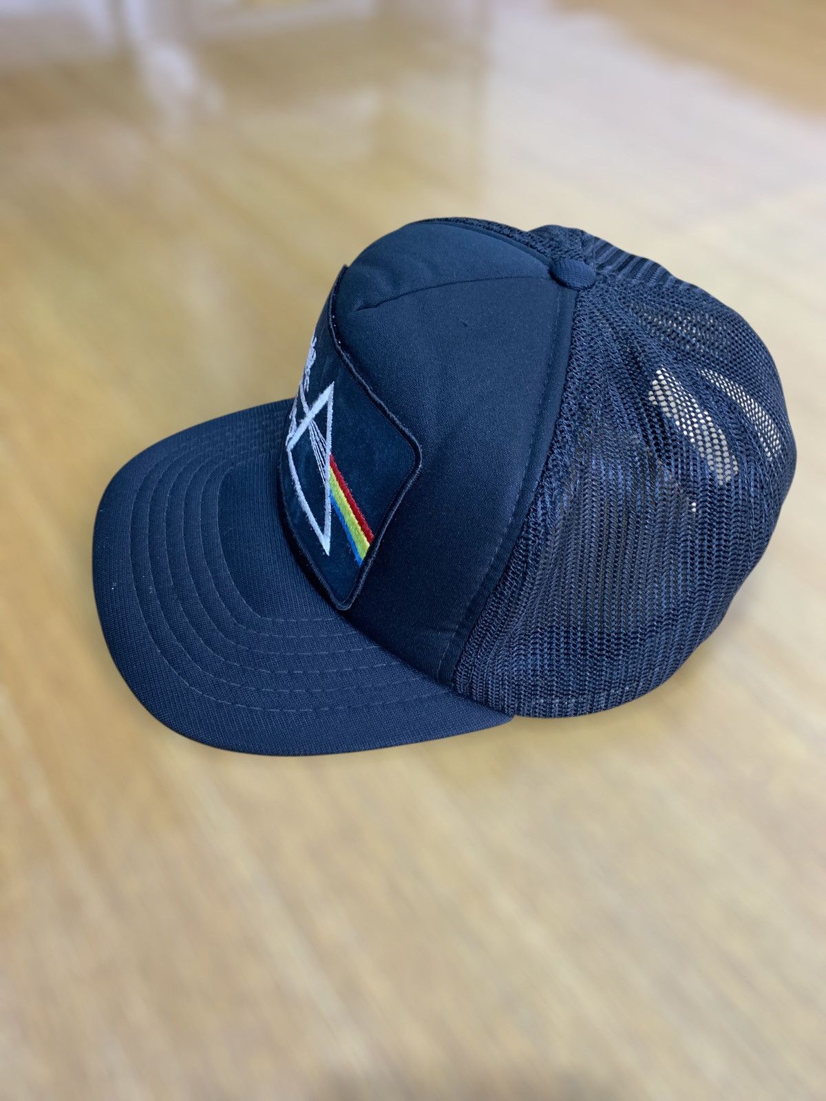 Pink Floyd 1980's Pink floyd spell out patch trucker hat Size ONE SIZE - 3 Thumbnail
