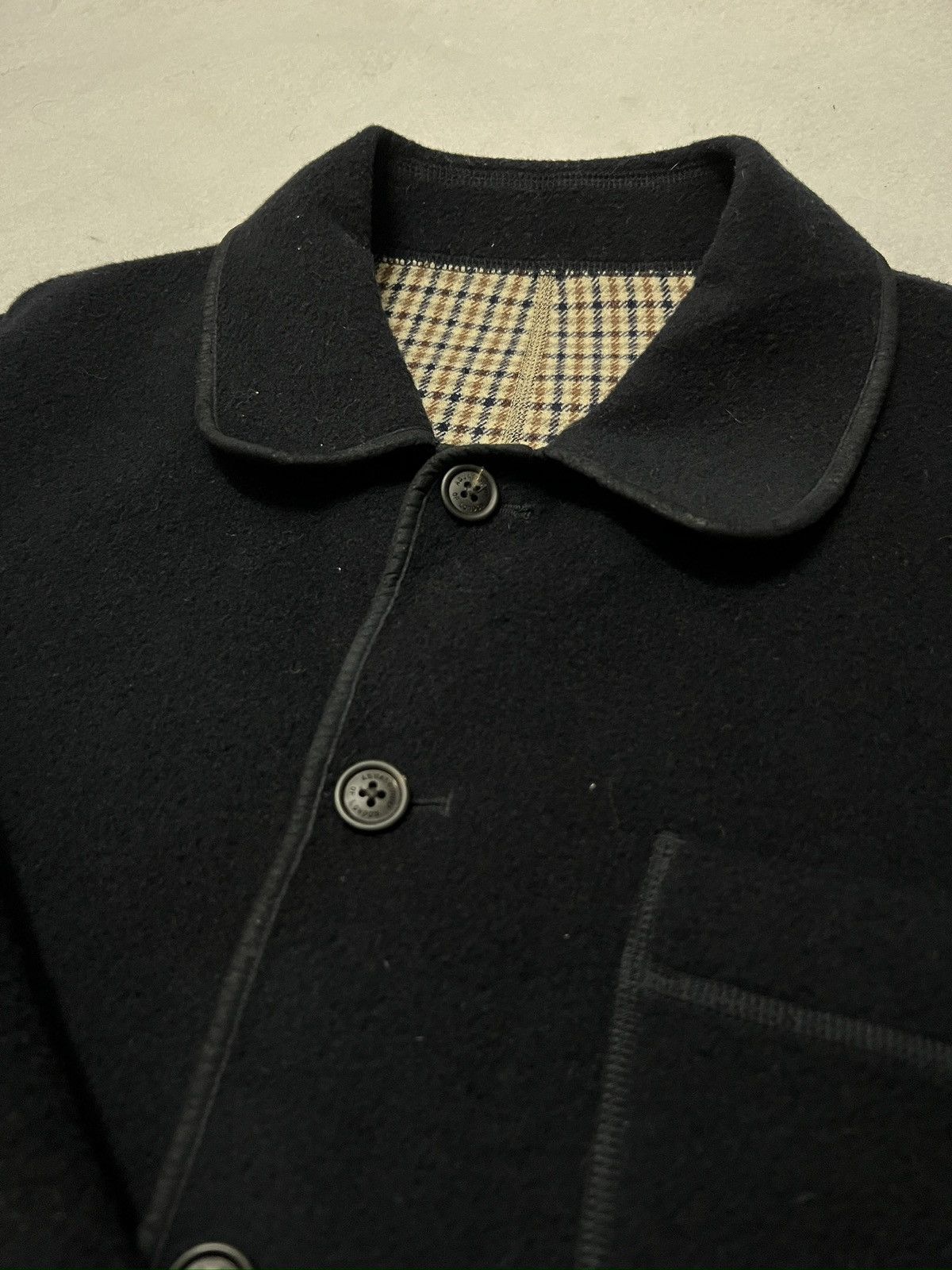 Aquascutum 537. Aquascutum Single Breasted Wool Jacket Navy Size US L / EU 52-54 / 3 - 4 Thumbnail
