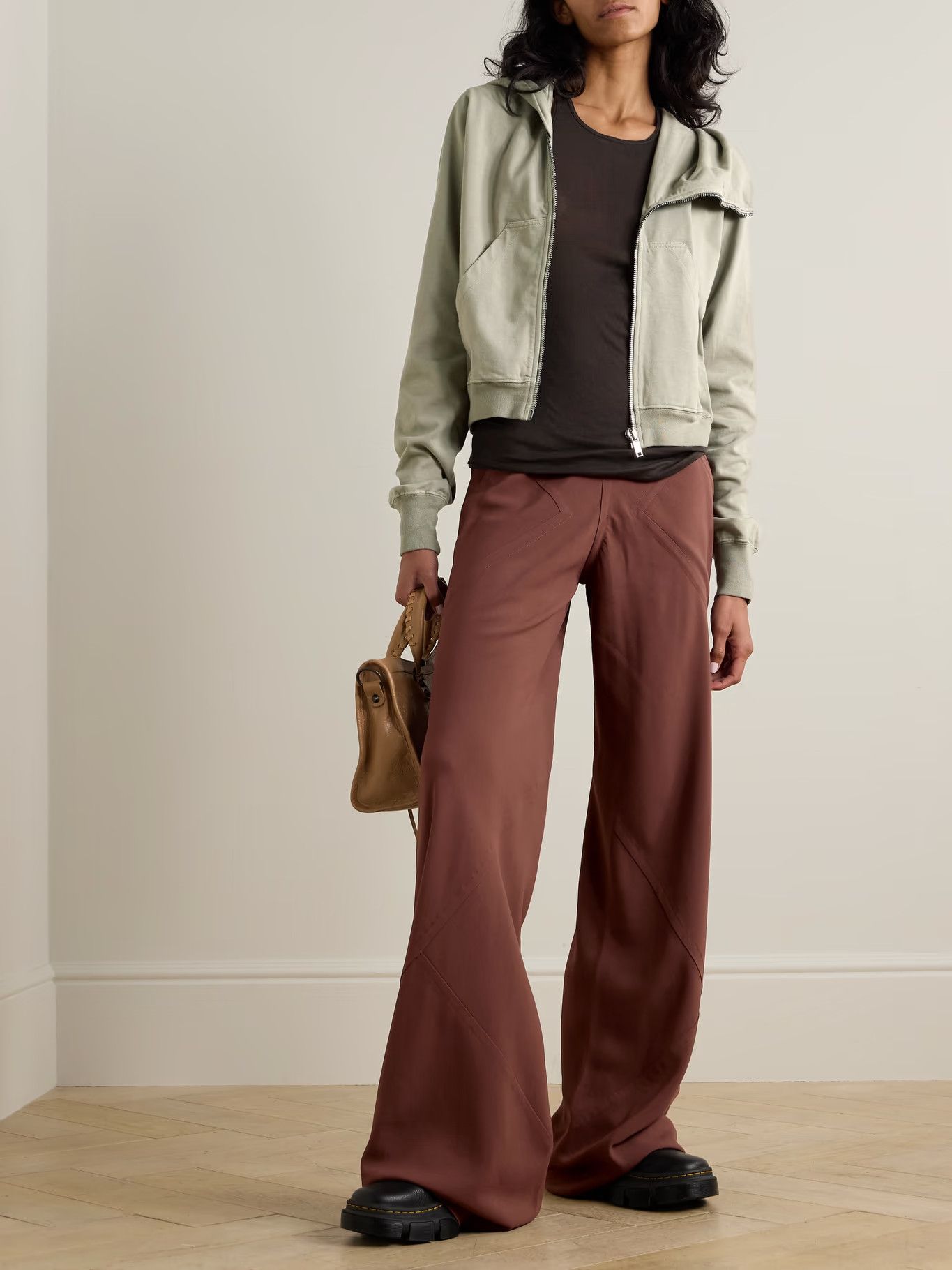 Rick Owens o1y0126 Sweatpant in Brown Size 27" / US 4 / IT 40 - 4 Thumbnail