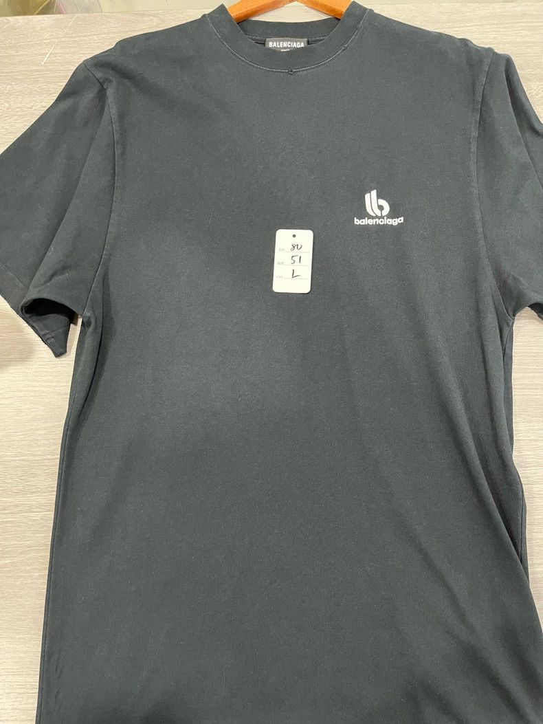 Balenciaga Balenciaga Black Embroidered Logo Short Sleeve Size US S / EU 44-46 / 1 - 8 Thumbnail