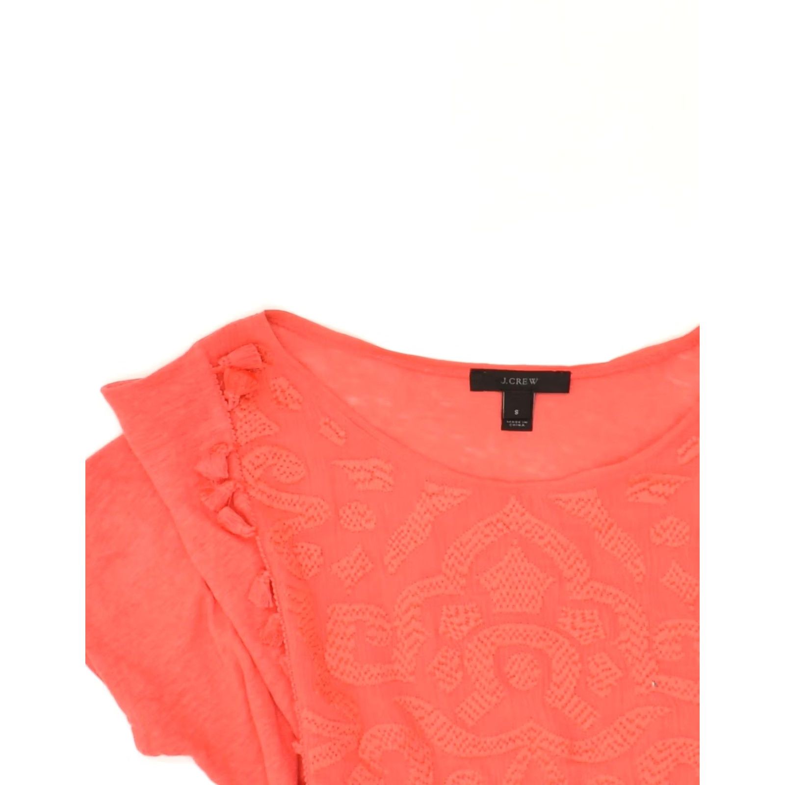 J.Crew J. CREW Womens Blouse Top Pink Paisley Cotton UK 8 Small Size S / US 4 / IT 40 - 4 Thumbnail