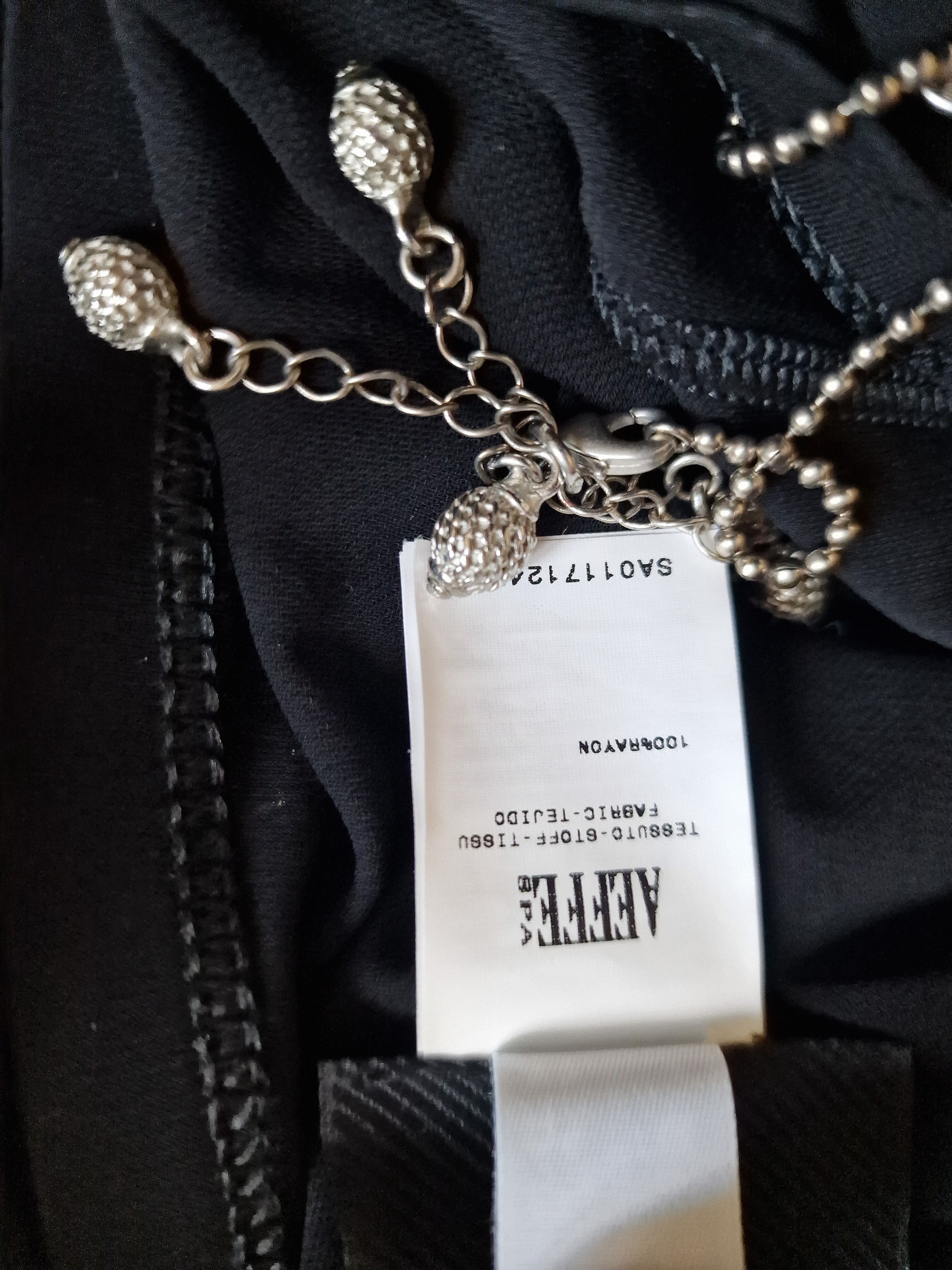 Jean Paul Gaultier Jean Paul Gaultier Silver Chain Lace Up Black Large Dress Size L / US 10 / IT 46 - 11 Thumbnail