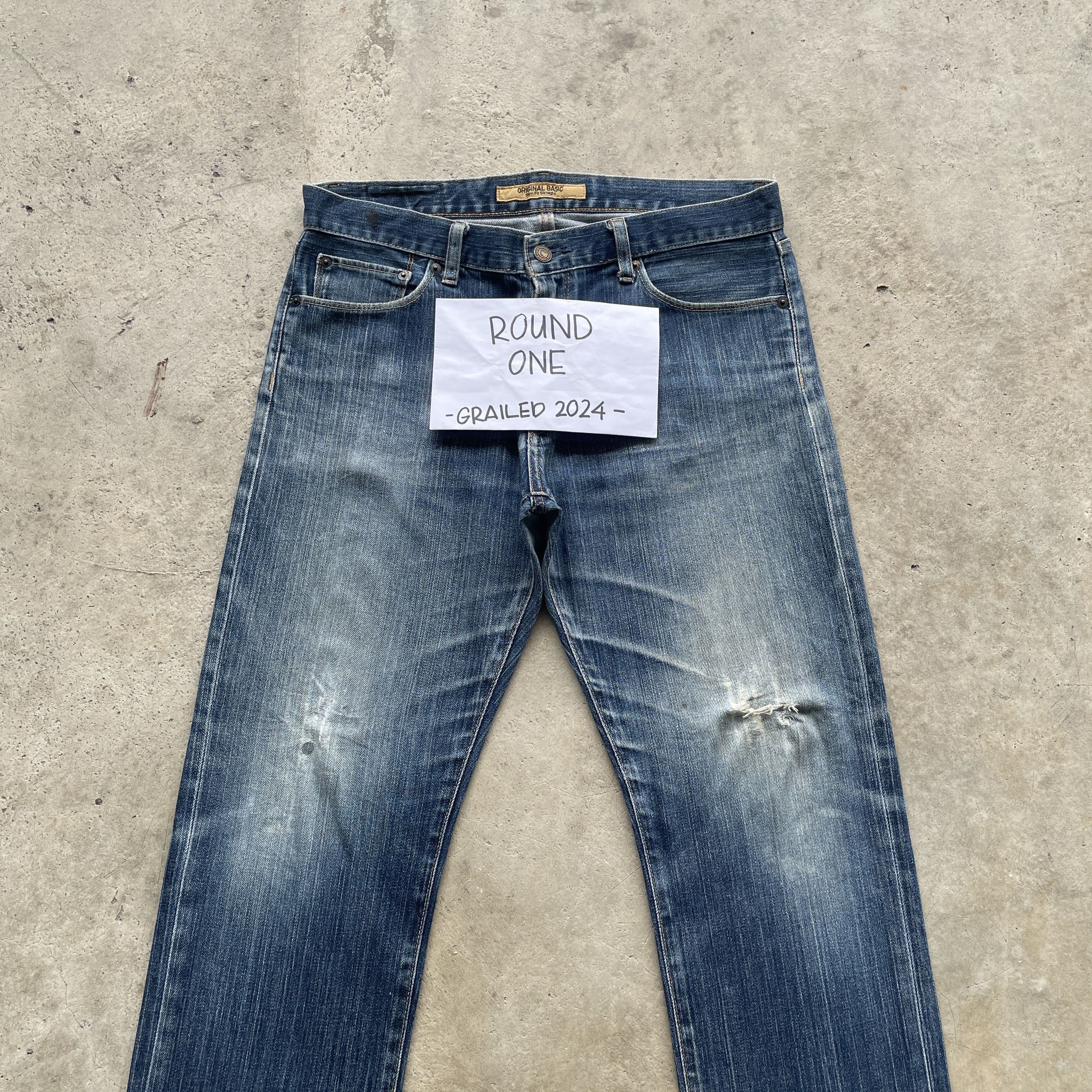 Japanese Brand VINTAGE JAPANESE DISTRESSED JEANS FADED DENIM PANTS W34 Size US 34 / EU 50 - 3 Thumbnail