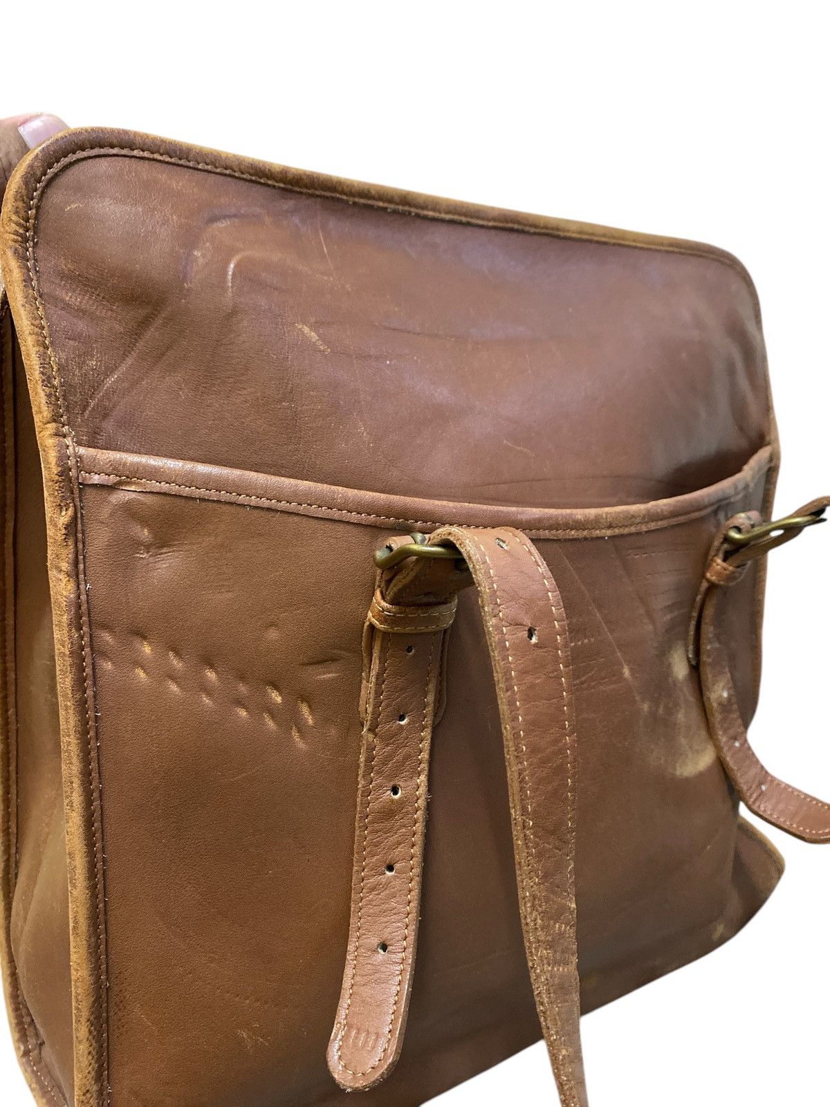 Genuine Leather × Leather × Vintage Vintage Laura USA Full Leather Shoulder Bag Size ONE SIZE - 11 Thumbnail