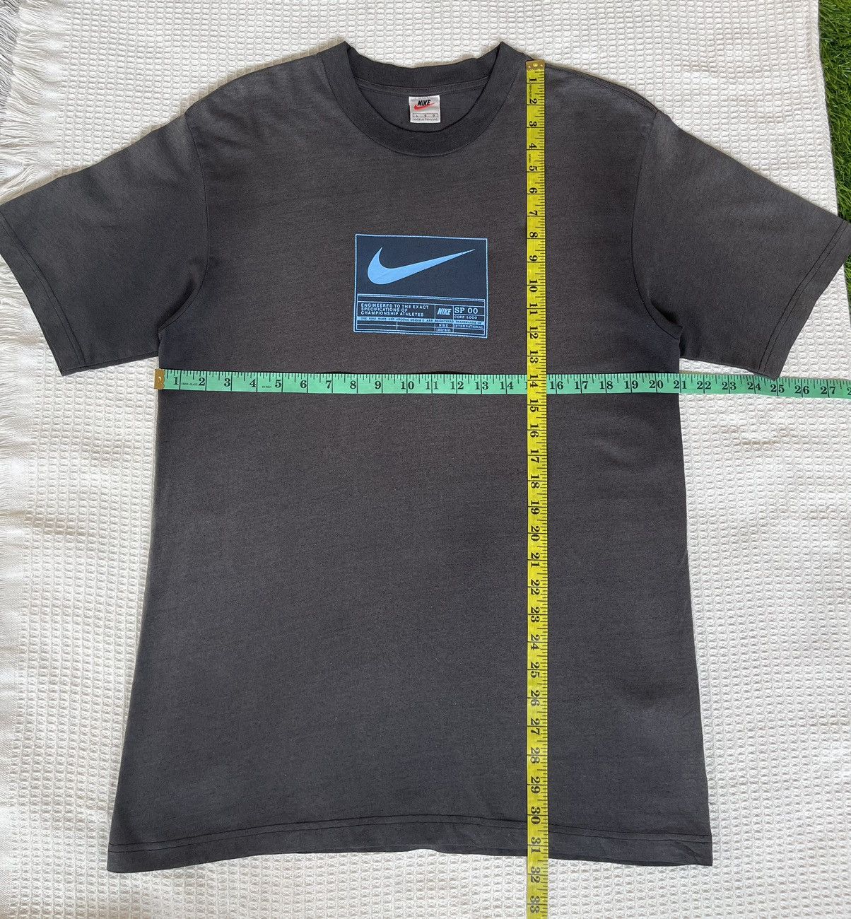 Nike Vintage’90s Sun Faded🔥NIKE🔥Swoosh Corp Logo Black T Size US L / EU 52-54 / 3 - 9 Thumbnail