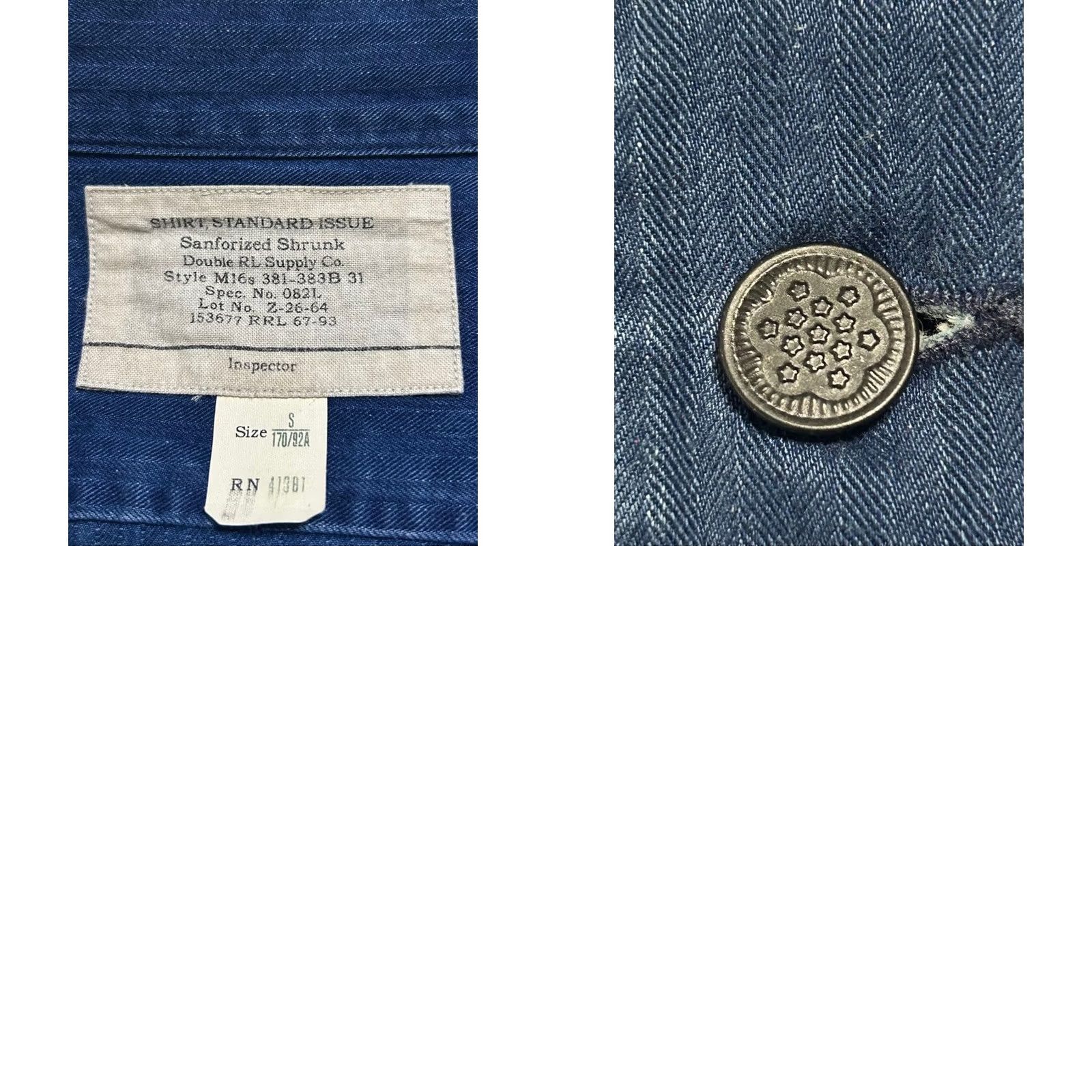 Ralph Lauren RRL Ralph Lauren Indigo Herringbone Coverall Jacket Size S Blue Used Men Size US 29 - 9 Thumbnail