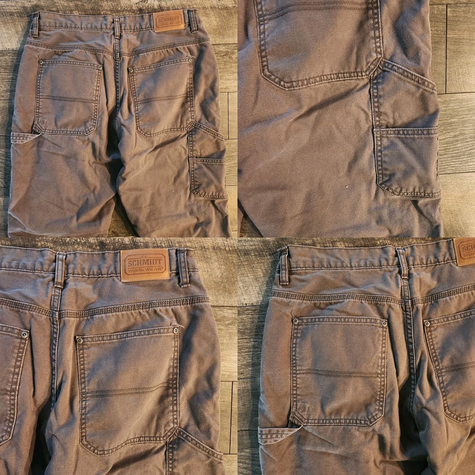 Vintage Schmidt Workwear Pants Mens 34x30 Fleece Lined Carpenter Gray Insulated Work Size US 34 / EU 50 - 8 Thumbnail