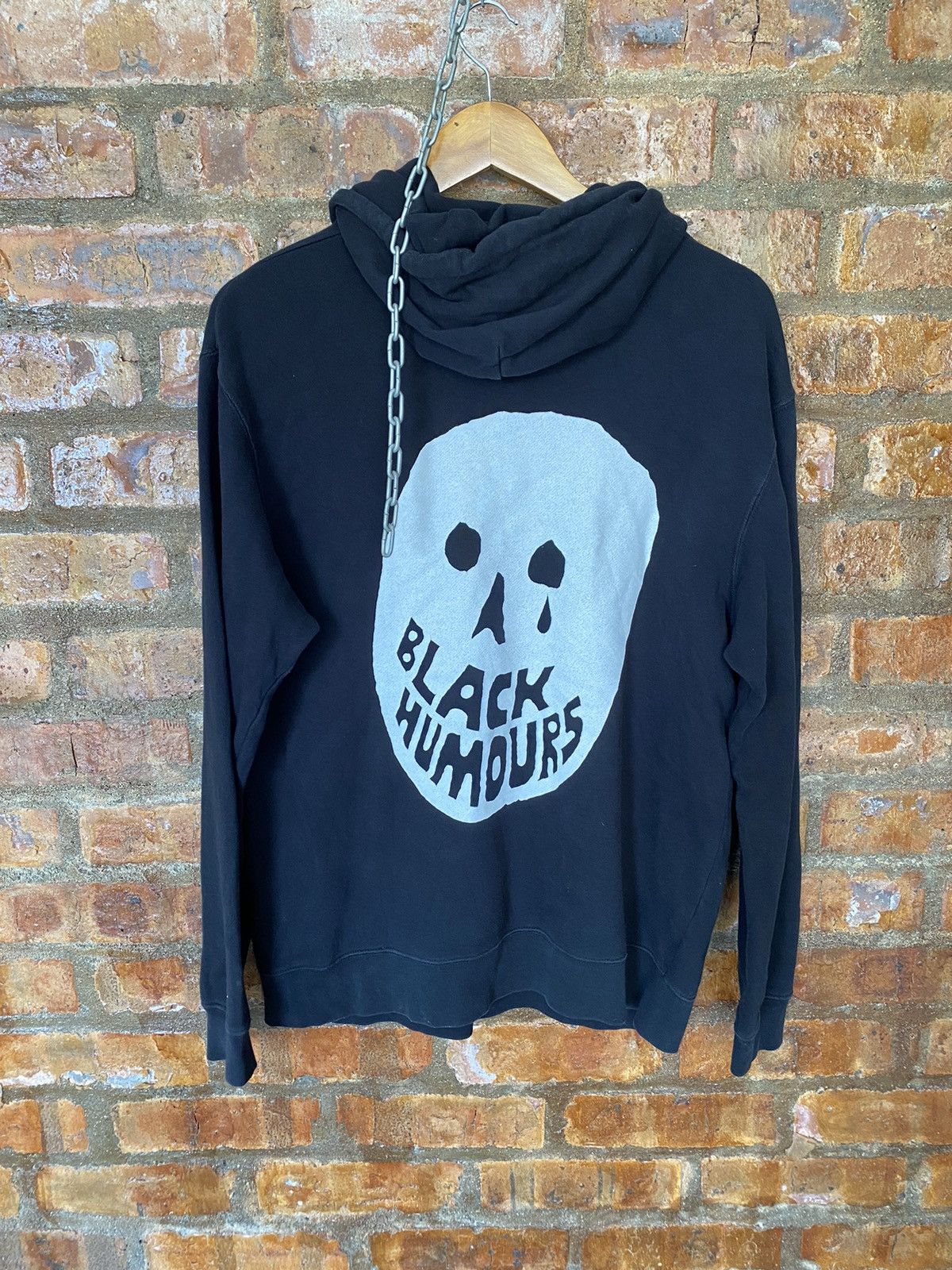 Beams Plus Vtg BEAM Skull Black Humours and Black Heart hoodie Size US M / EU 48-50 / 2 - 2 Thumbnail