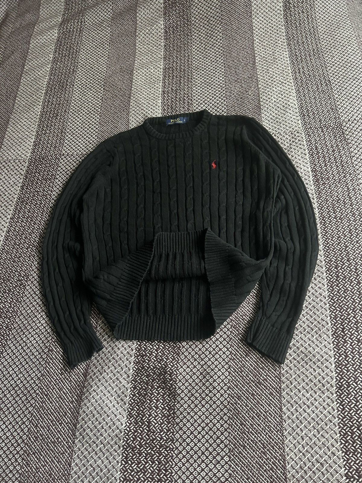 Polo Ralph Lauren Polo Ralph Lauren Sweater Mens Solid Style Black Size Large Size US L / EU 52-54 / 3 - 6 Thumbnail