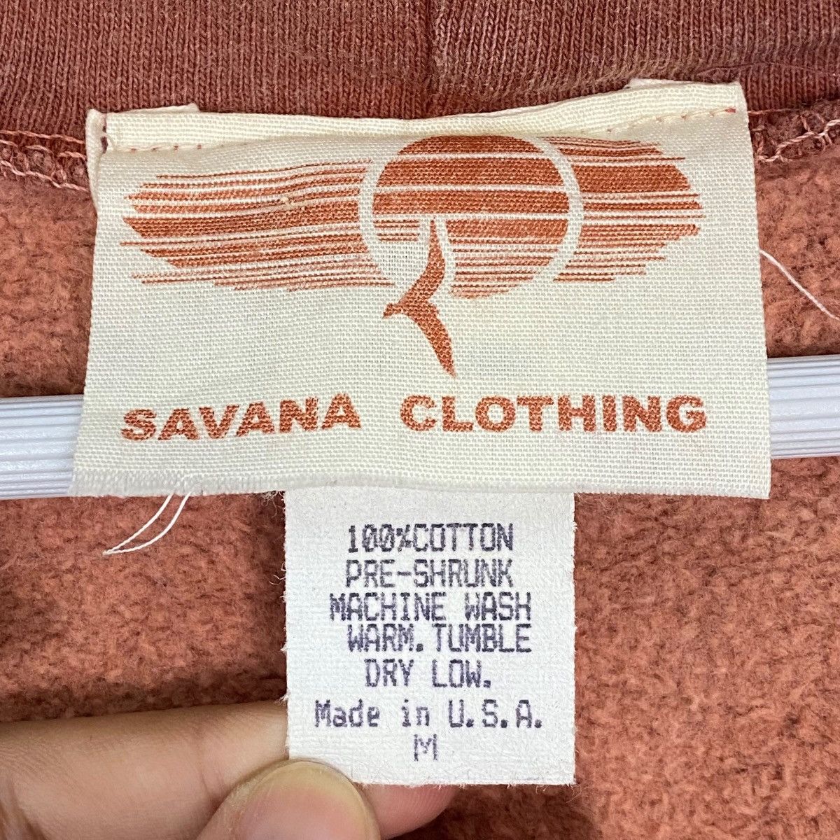 Vintage Vintage Savana Clothing Hoodie Cardigan Orange Size M Size M / US 6-8 / IT 42-44 - 6 Thumbnail