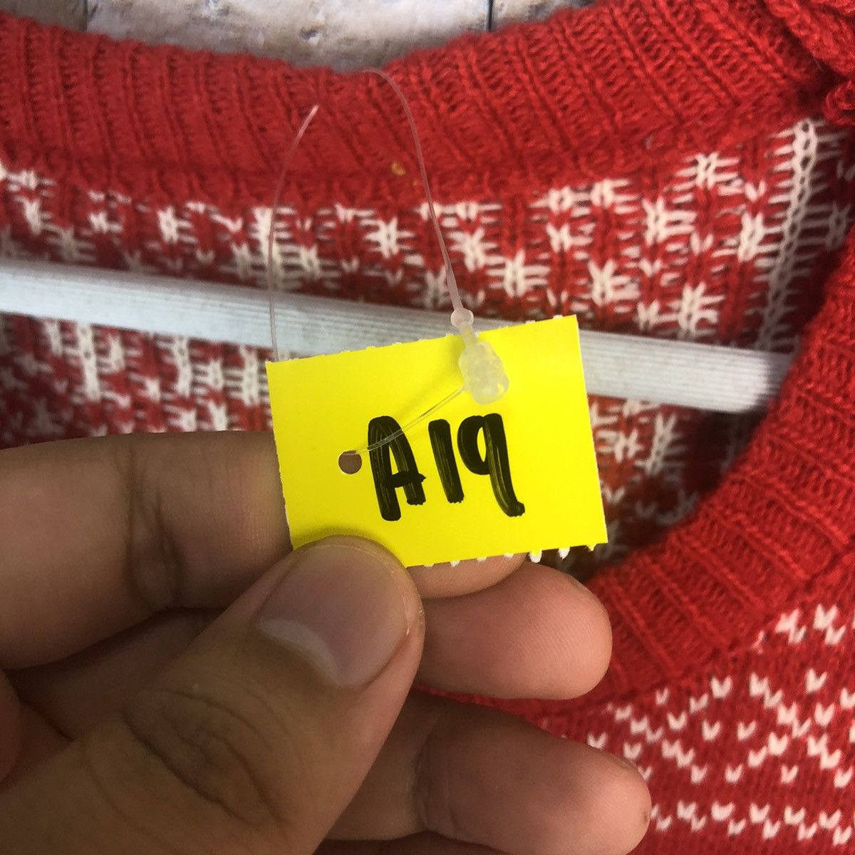 Homespun Knitwear × Japanese Brand Japanese Brand art vintage Red Knitwear #A19 Size XS / US 0-2 / IT 36-38 - 9 Thumbnail