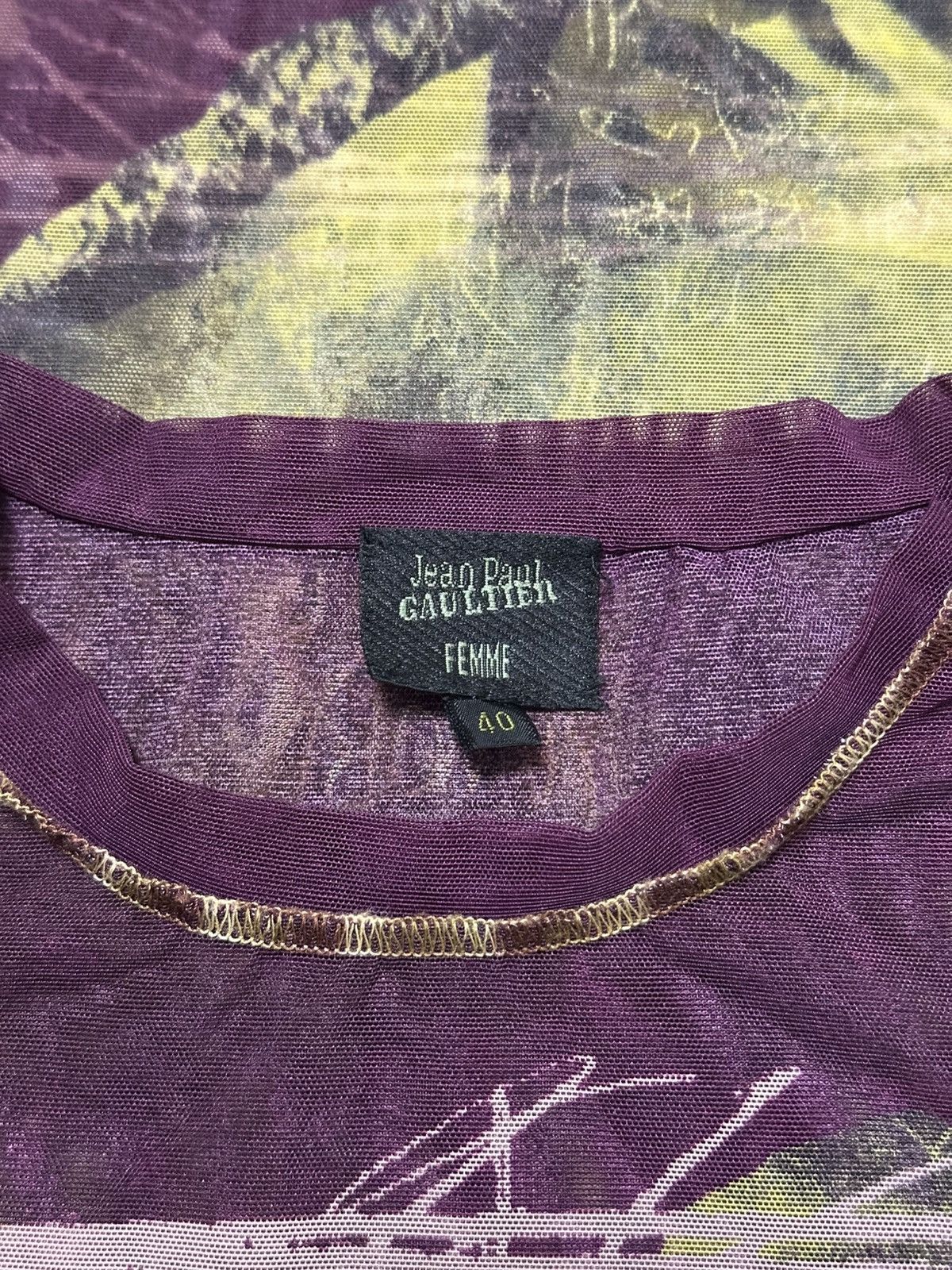 Jean Paul Gaultier JEAN PAUL GAULTIER S/S 1999 Venus De Milo Mesh T-Shirt Size M / US 6-8 / IT 42-44 - 5 Thumbnail