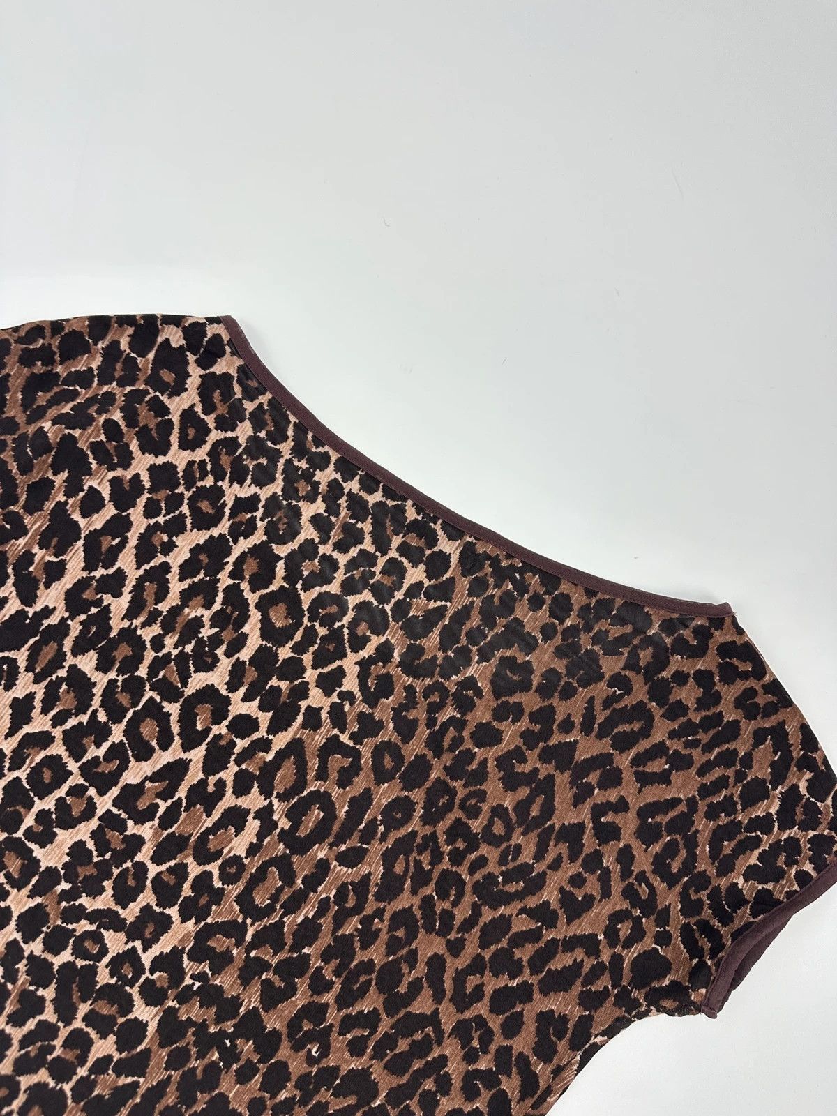 Dolce & Gabbana Dolce & Gabbana 00s Double Layer Fitted Leopard Print Tee Size S / US 4 / IT 40 - 7 Thumbnail