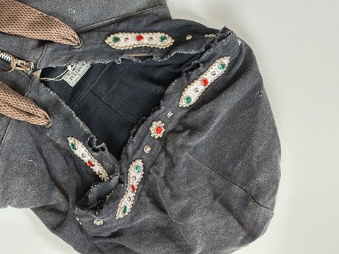 Kapital Fleece Thriller Damaged Devil Hood Blouson (Studs Remake) Size US L / EU 52-54 / 3 - 5 Thumbnail