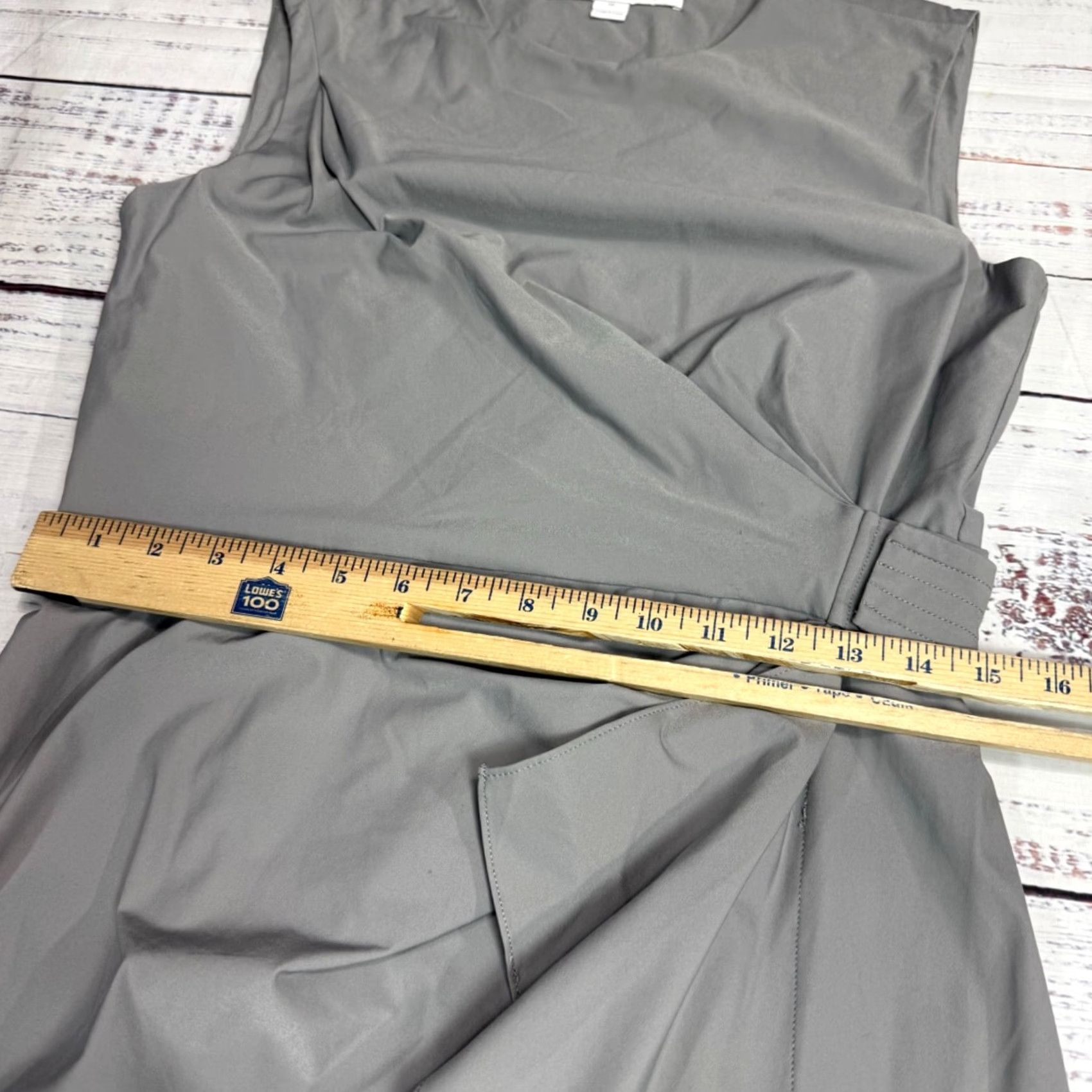 Diane von Furstenberg Diane von Furstenberg Womens Sleeveless A-Line Dress Gray Size 10 Size L / US 10 / IT 46 - 3 Thumbnail