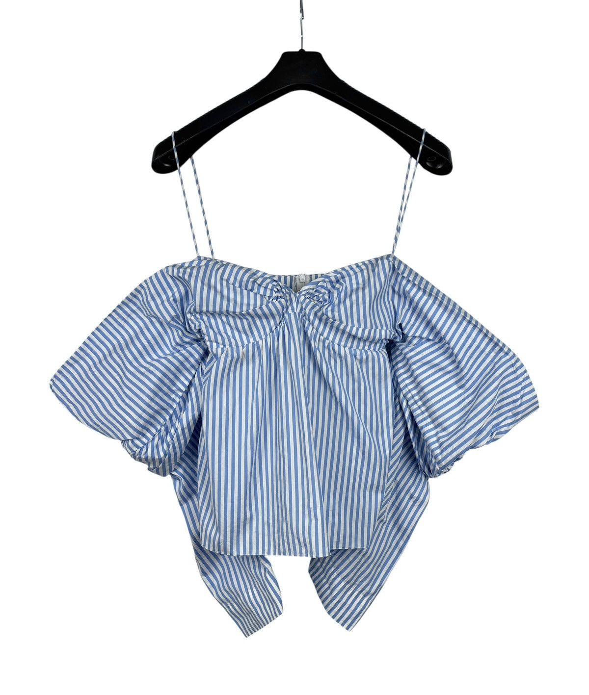 JW Anderson JW Anderson Blouse Off-the-shoulder with Ruching Striped Size L / US 10 / IT 46 - 9 Thumbnail