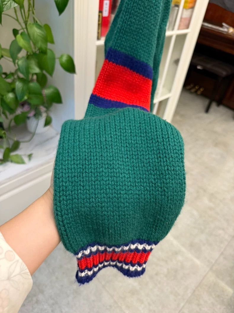 Gucci Green VNeck Knit Sweater-2506