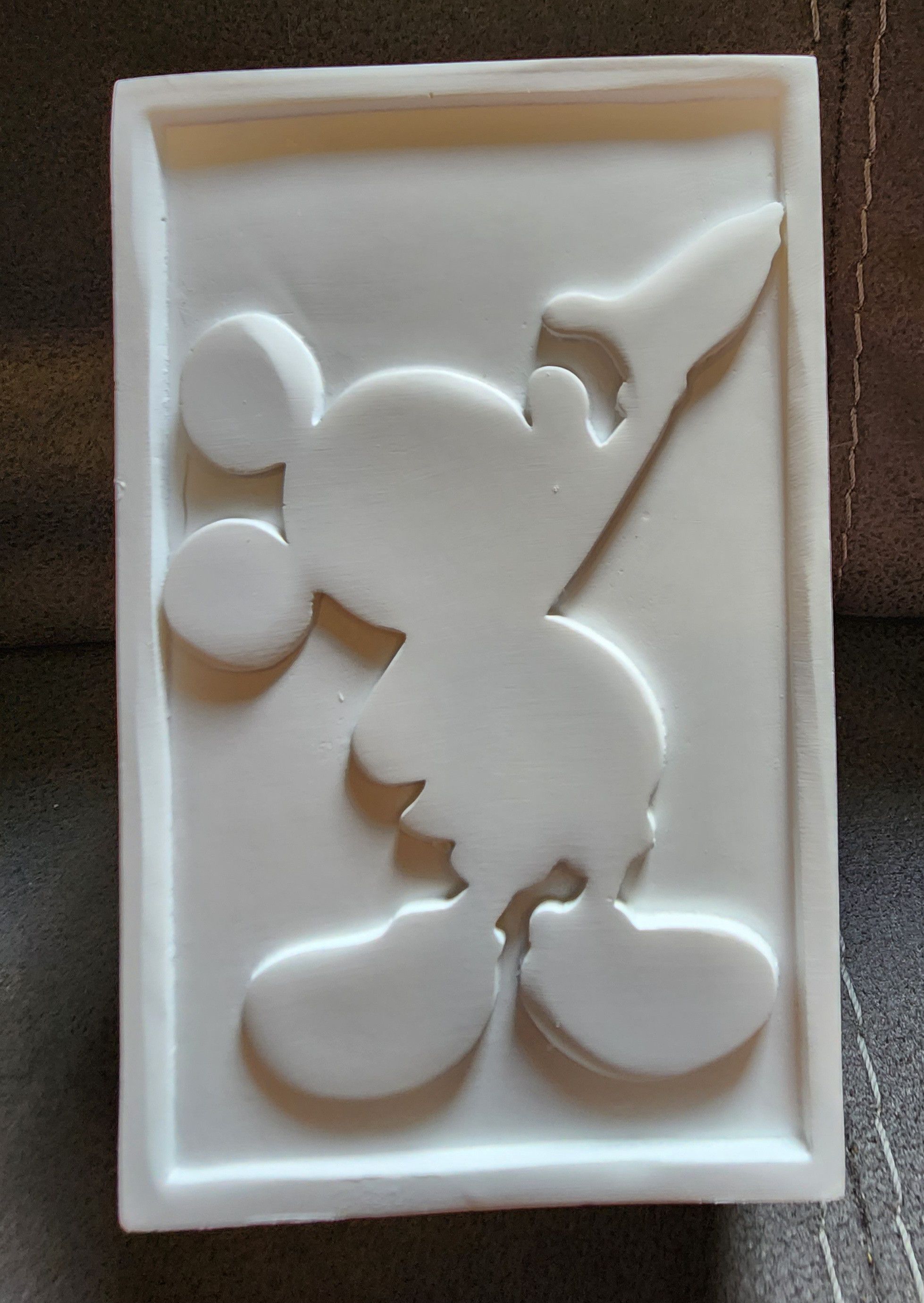 Disney Disney Mickey Mouse Cutout White Silhouette 4" Tumbler Size ONE SIZE - 3 Thumbnail
