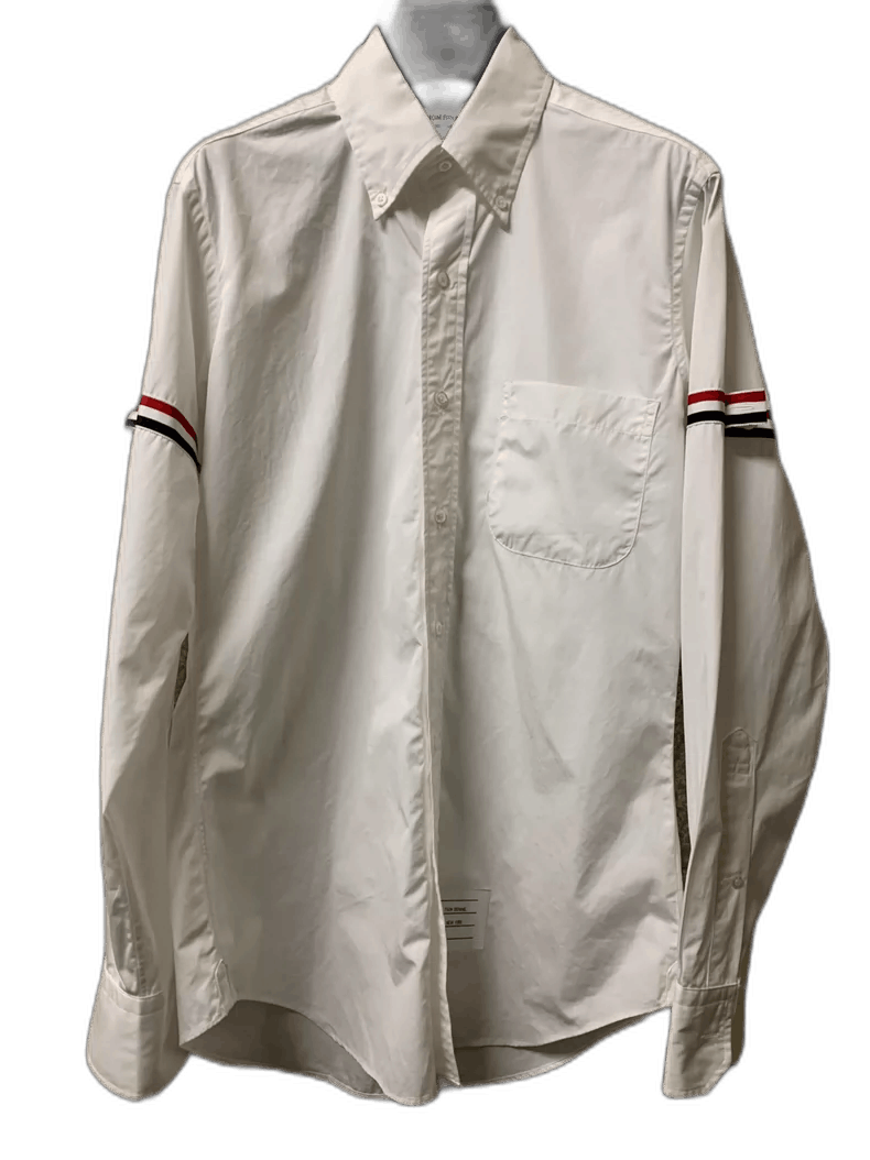 Thom Browne Thom Browne Men's White Long Sleeve Shirt Size US XS / EU 42 / 0 - 1 Thumbnail