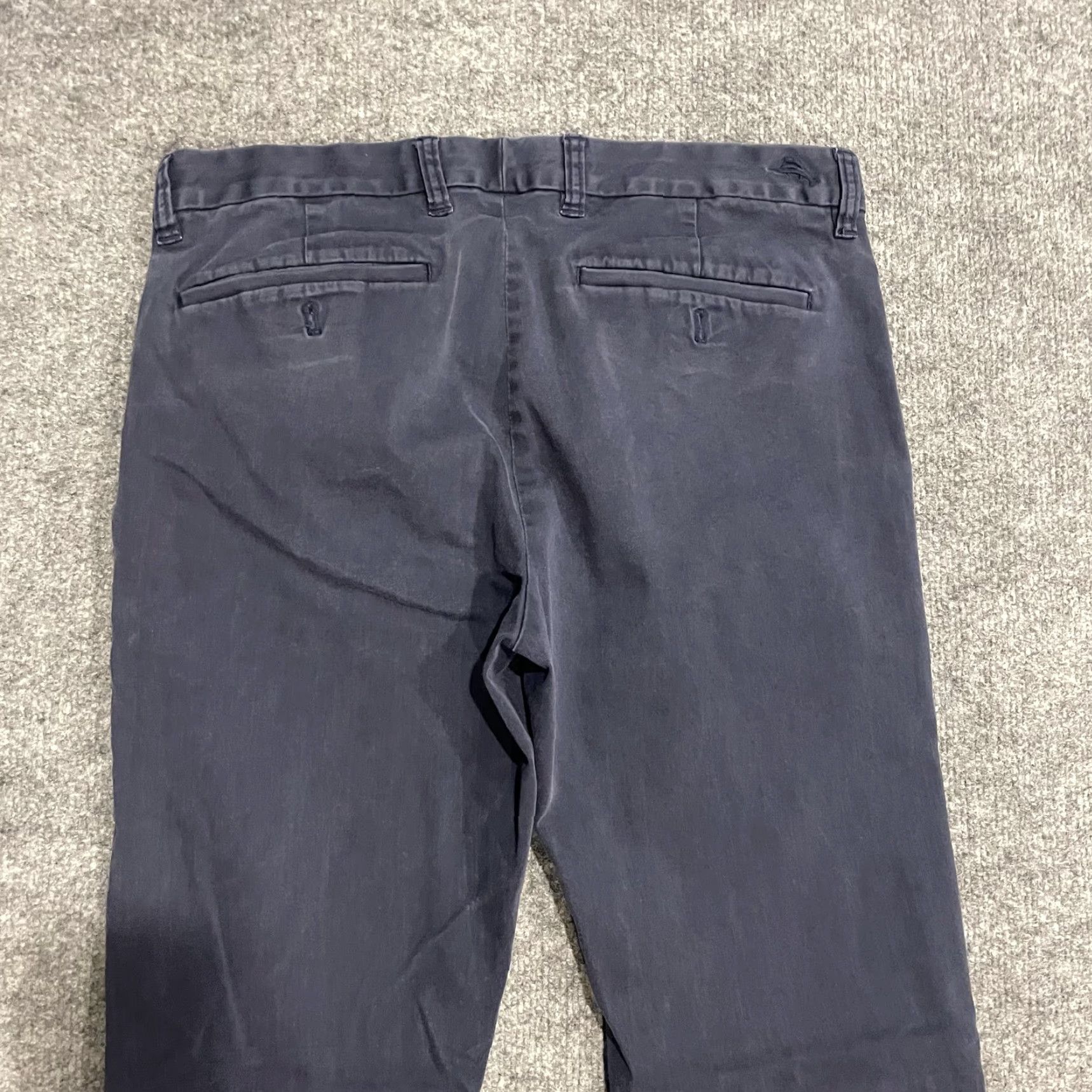 Tommy Bahama Tommy Bahama Chino Pants Mens 33x32 Blue Cotton Stretch Flat Front Casual Size US 33 - 4 Thumbnail