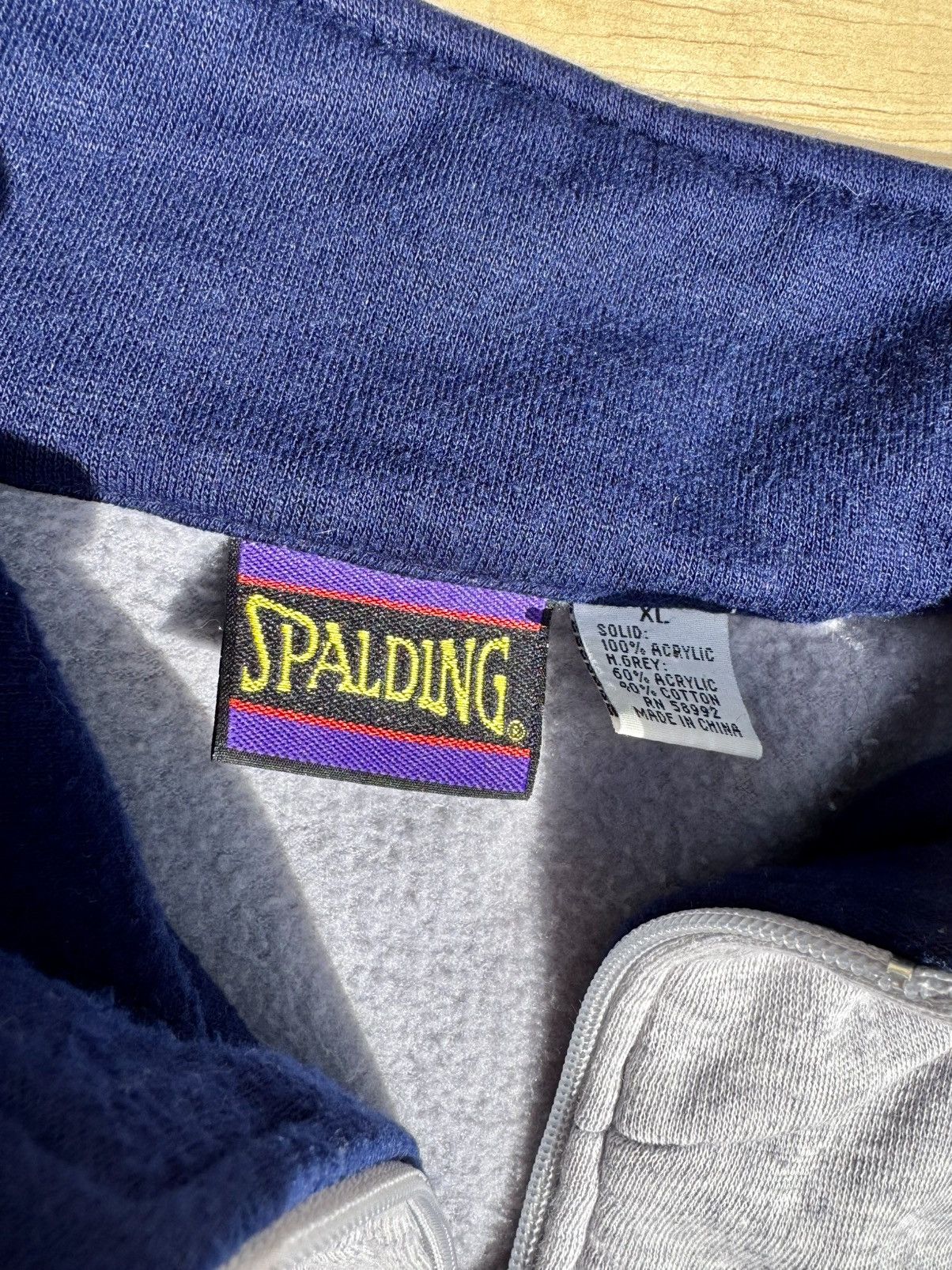 Spalding × Vintage Vintage Spalding 90’s Retro 90’s Sweatshirt Sports Jacket Size US XL / EU 56 / 4 - 5 Thumbnail