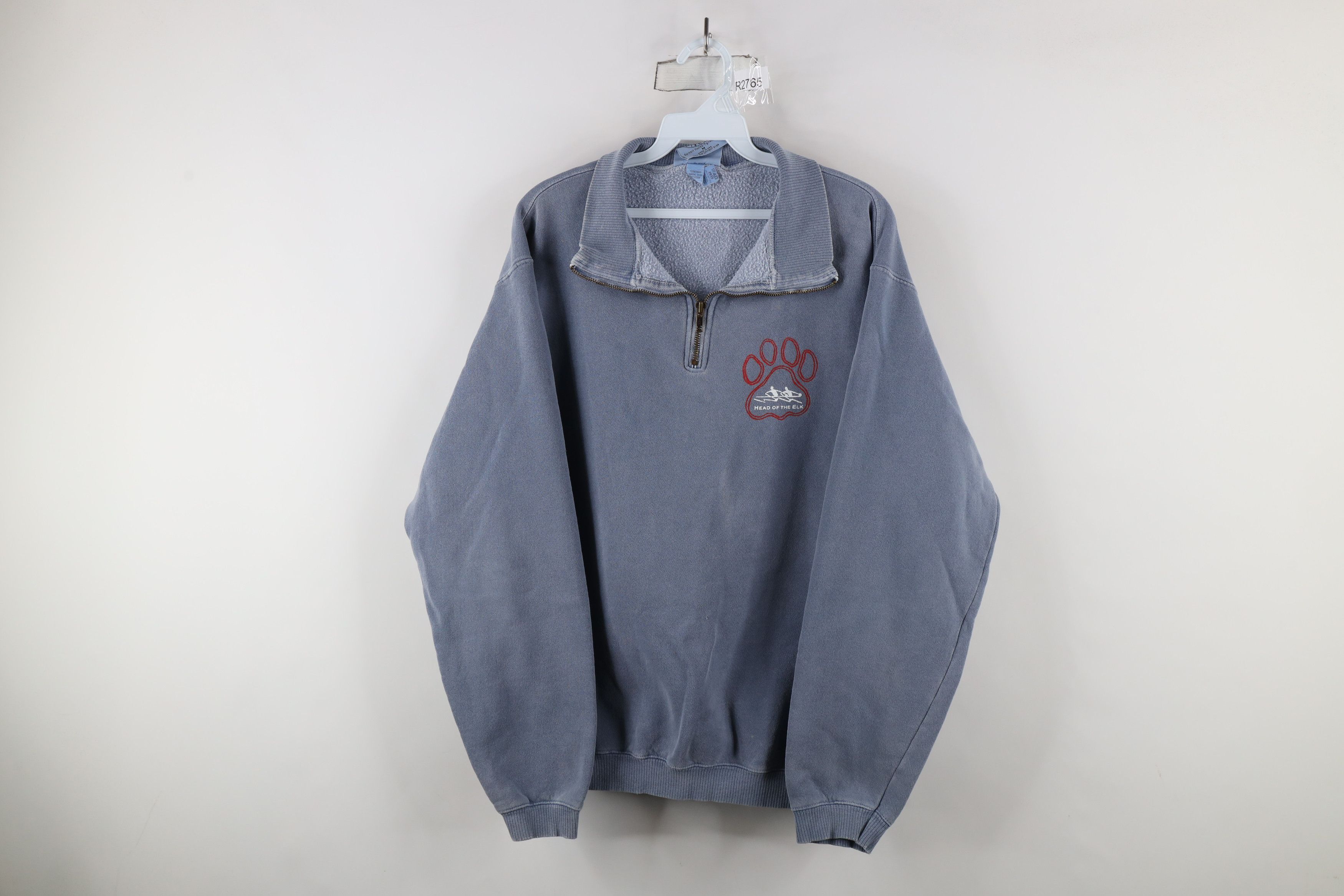 Vintage Vintage Y2K 2000 of the Elk Regatta Half Zip Sweatshirt Blue Size US M / EU 48-50 / 2 - 1 Thumbnail