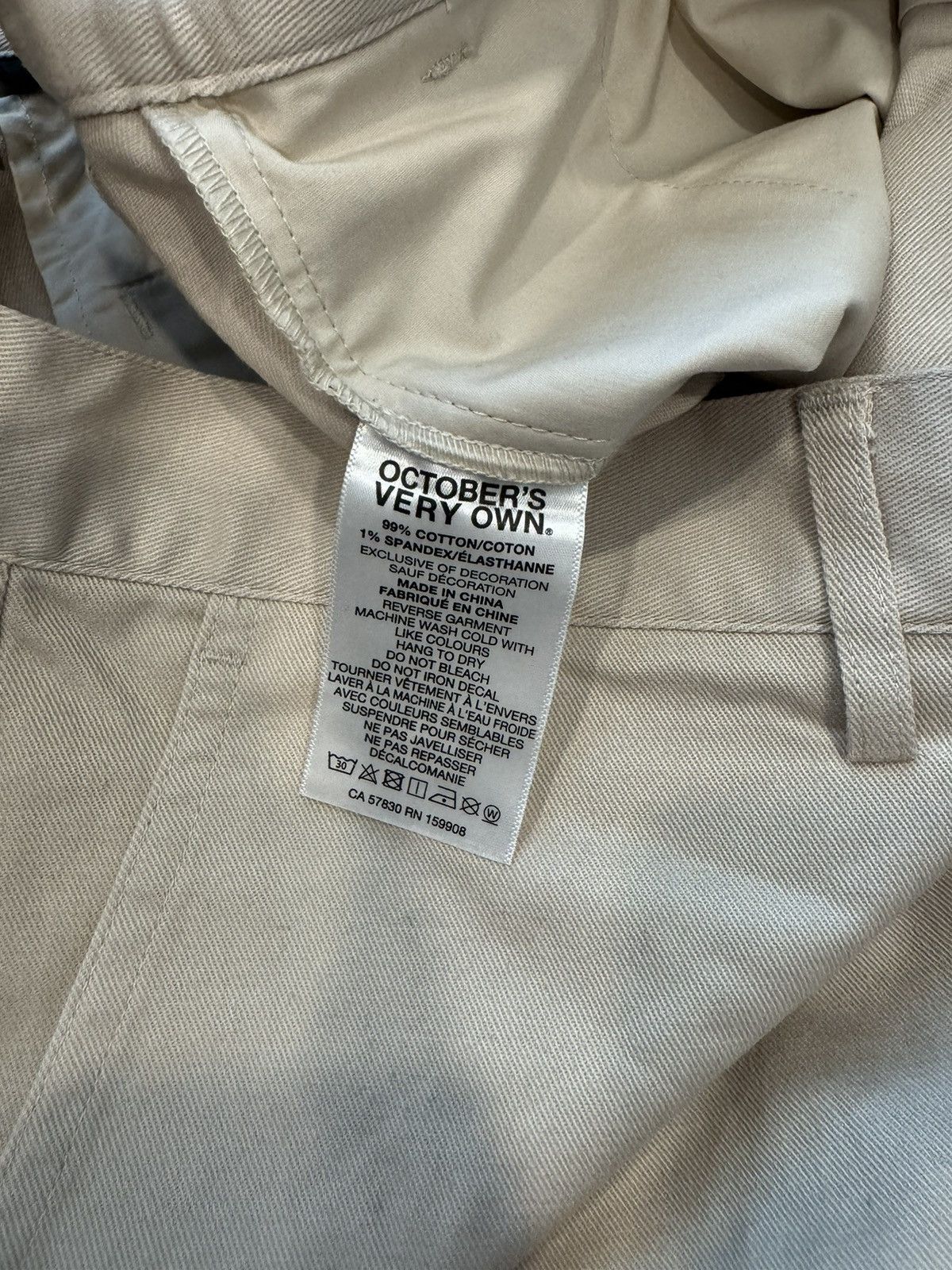 October's Very Own October’s Very Own (OVO) Beige Chino Shorts Size US 34 / EU 50 - 5 Thumbnail