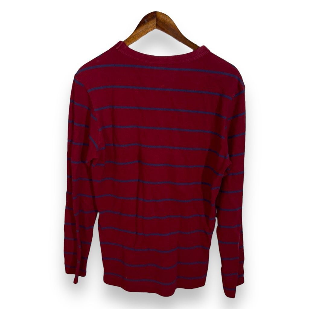 Lacoste Red & Navy Lacoste Slim Fit Waffle Knit Shirt Size L Size US L / EU 52-54 / 3 - 7 Thumbnail
